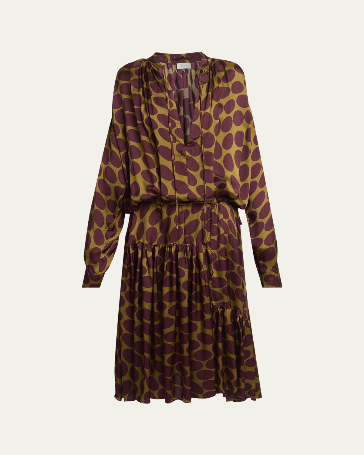 Dries Van Noten Denvo Tiered Polka-Dot Midi Dress | Thumbnail 6 Dries Van Noten Denvo Tiered Polka-Dot Midi Dress | Thumbnail 6
