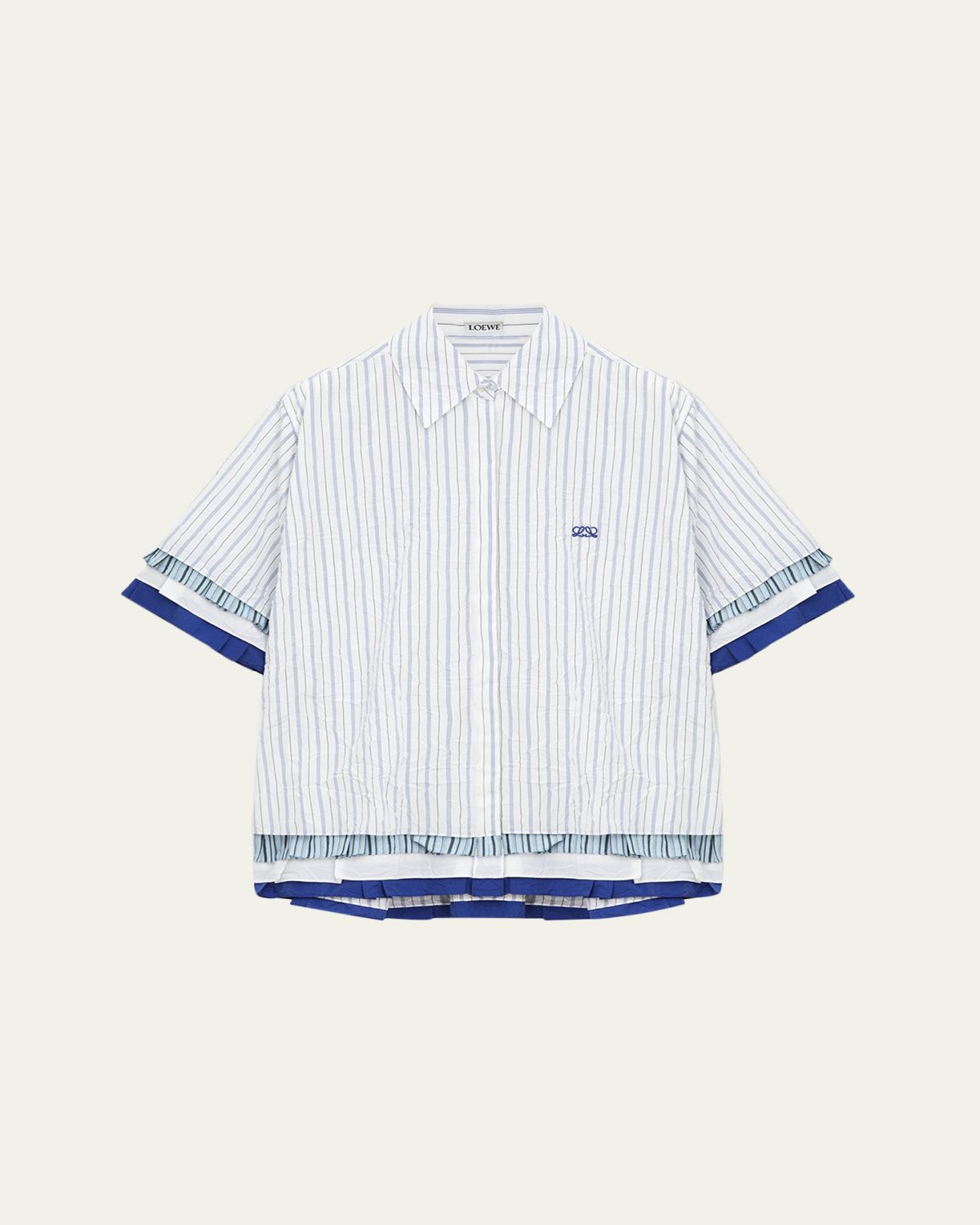 Loewe Short-Sleeve Layered Button-Down Shirt