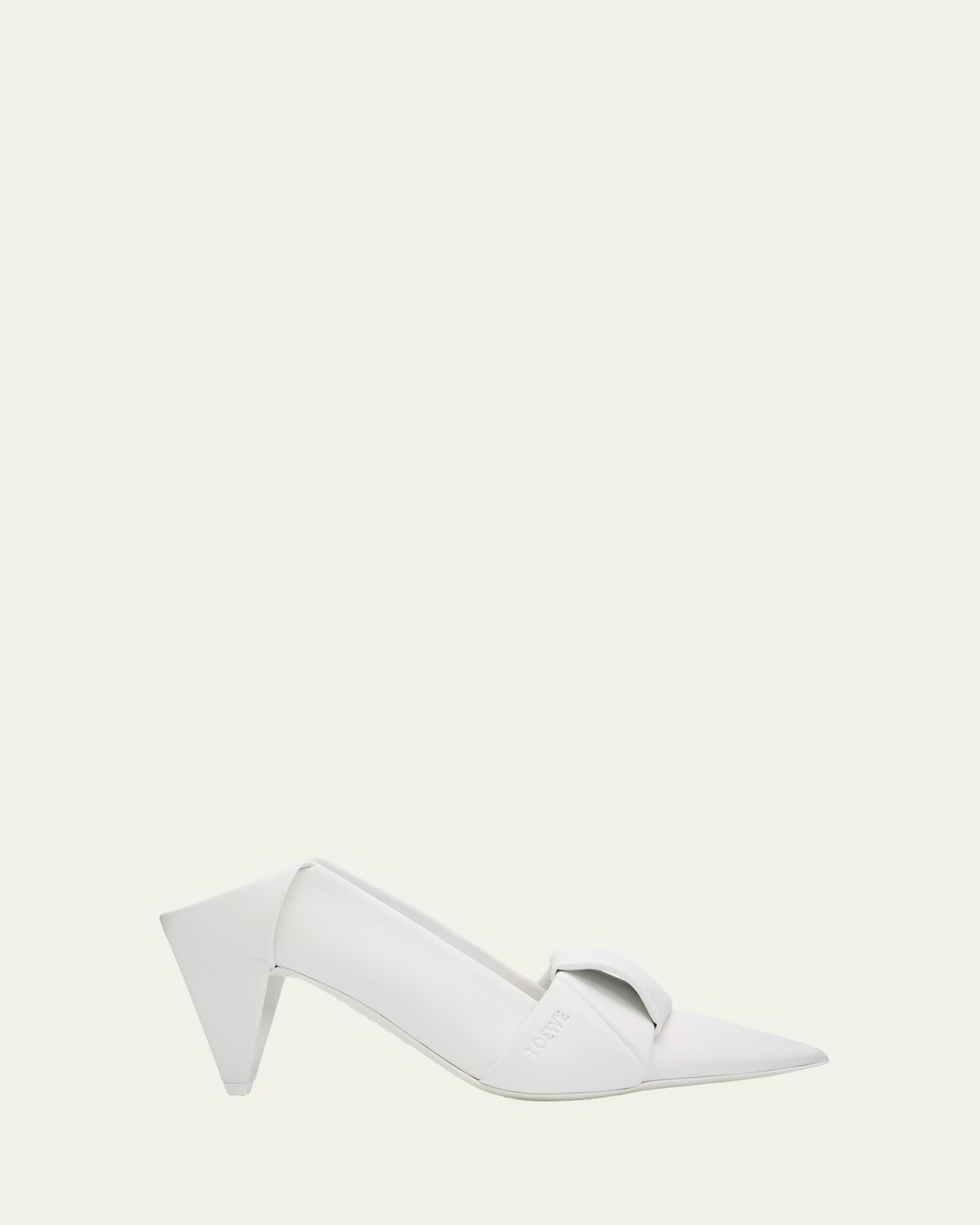 Loewe 70mm Origami Folded Leather Mule Pumps