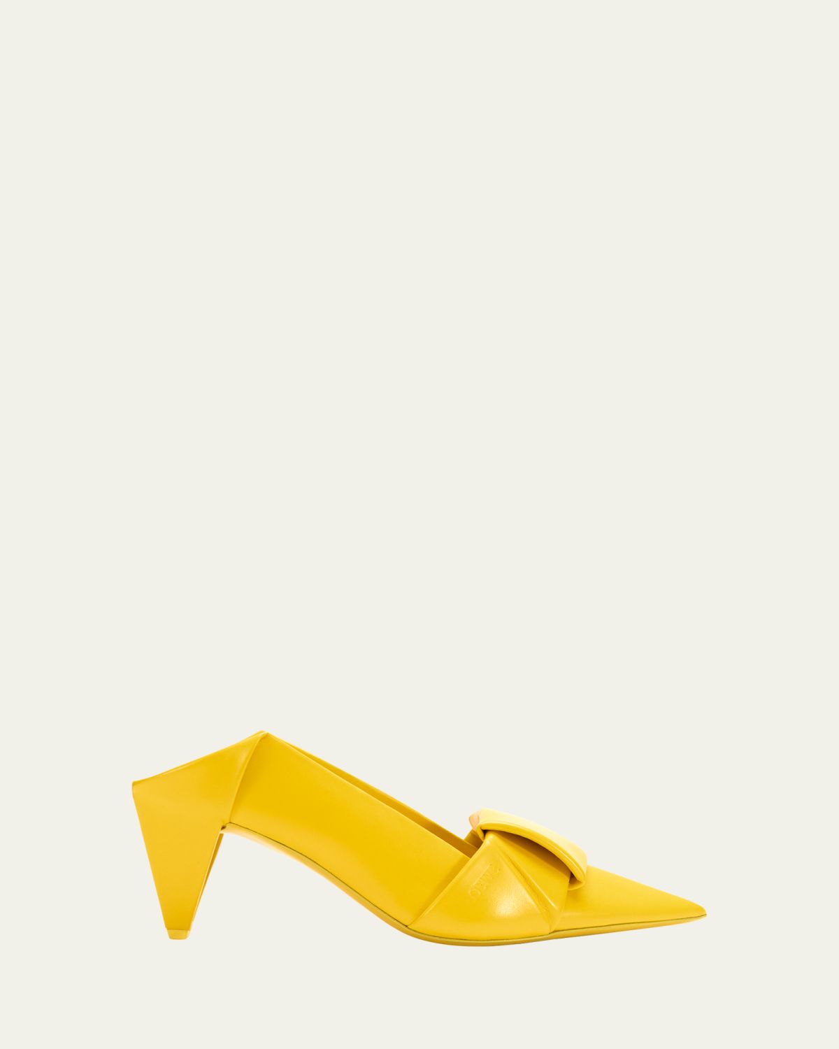 Loewe 70mm Origami Folded Leather Mule Pumps
