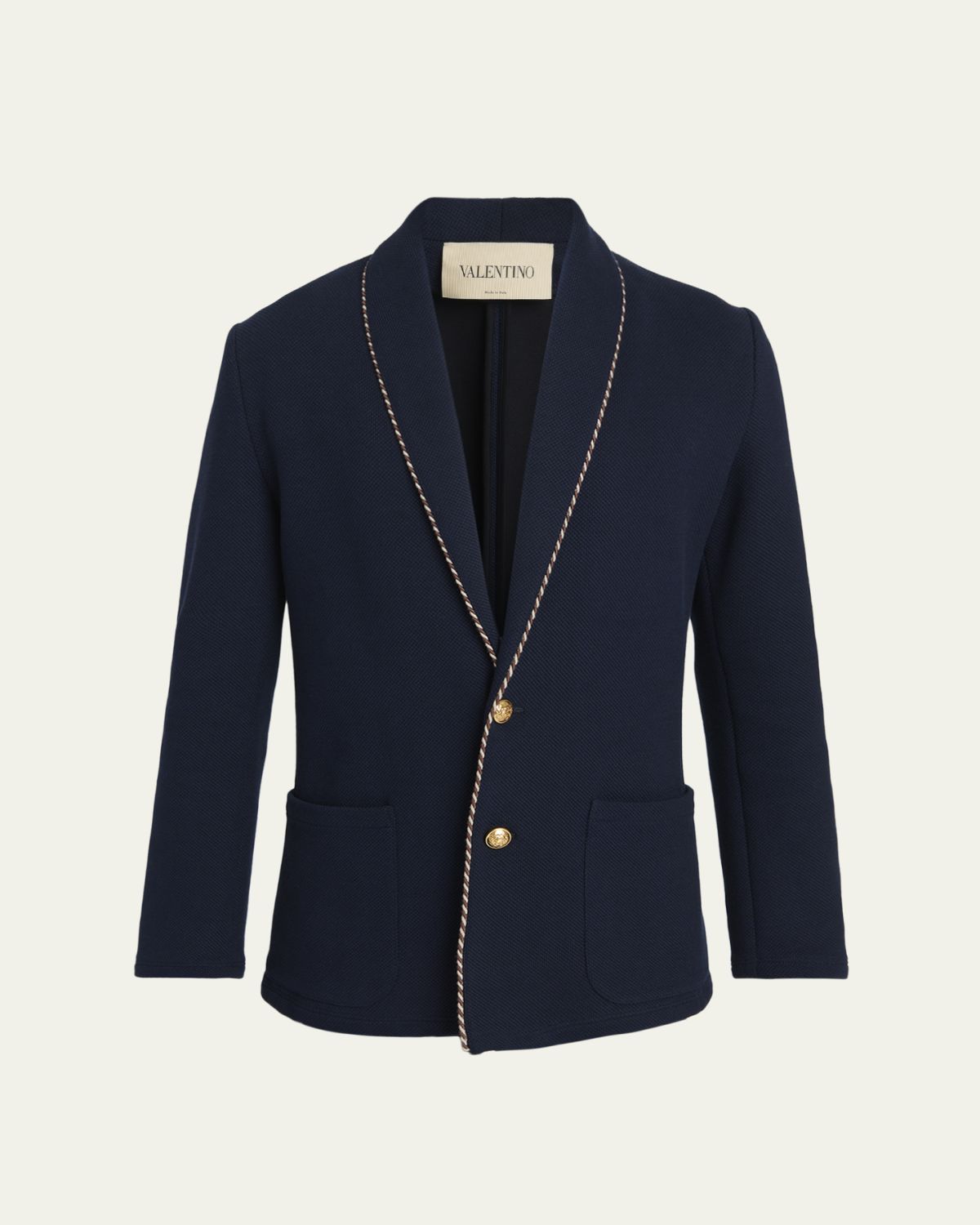 Valentino Garavani Men's Cotton Jersey Knit Jacket | Thumbnail 6 Valentino Garavani Men's Cotton Jersey Knit Jacket | Thumbnail 6