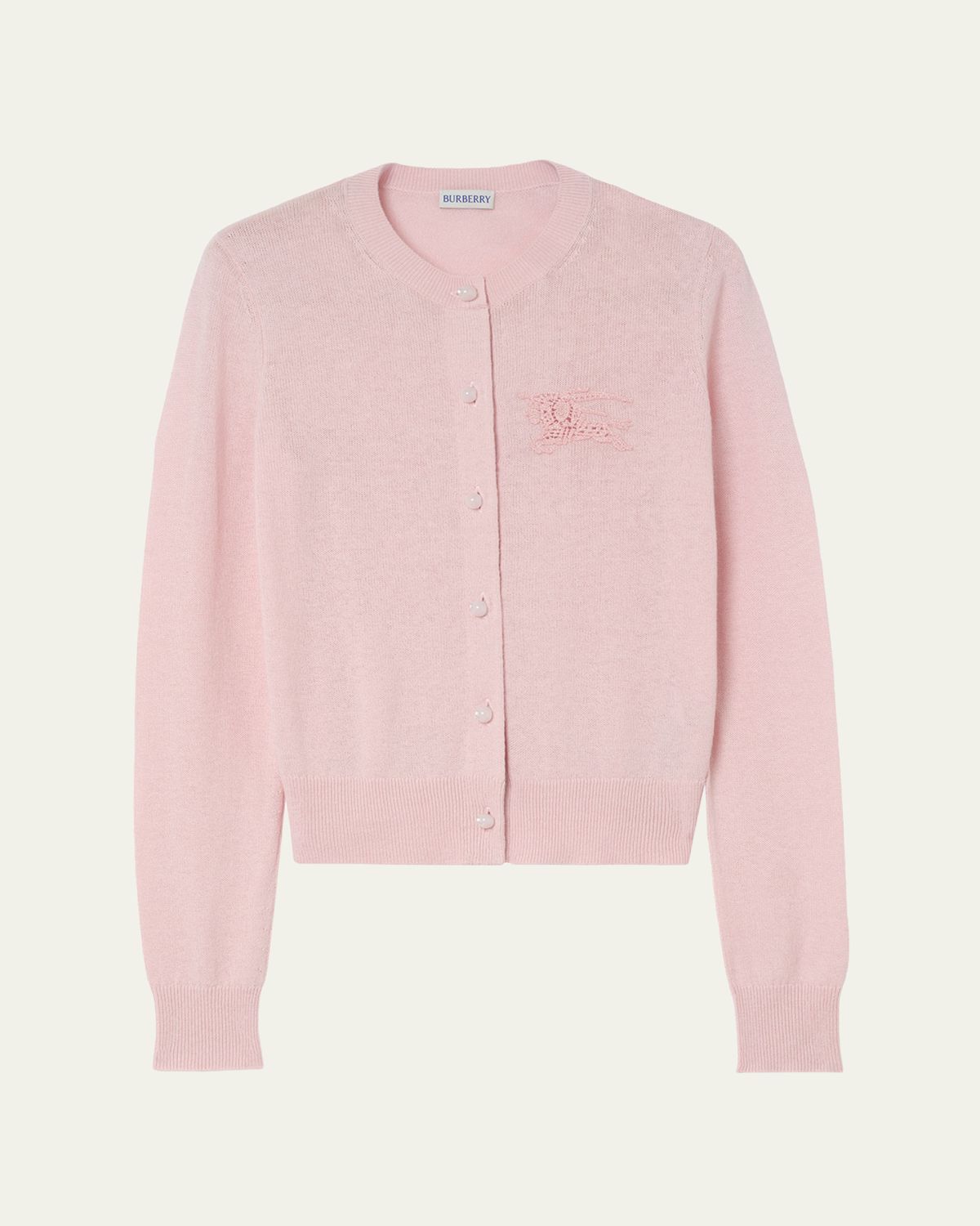 Burberry Ravella Crochet EKD Crewneck Cardigan | Thumbnail 6 Burberry Ravella Crochet EKD Crewneck Cardigan | Thumbnail 6