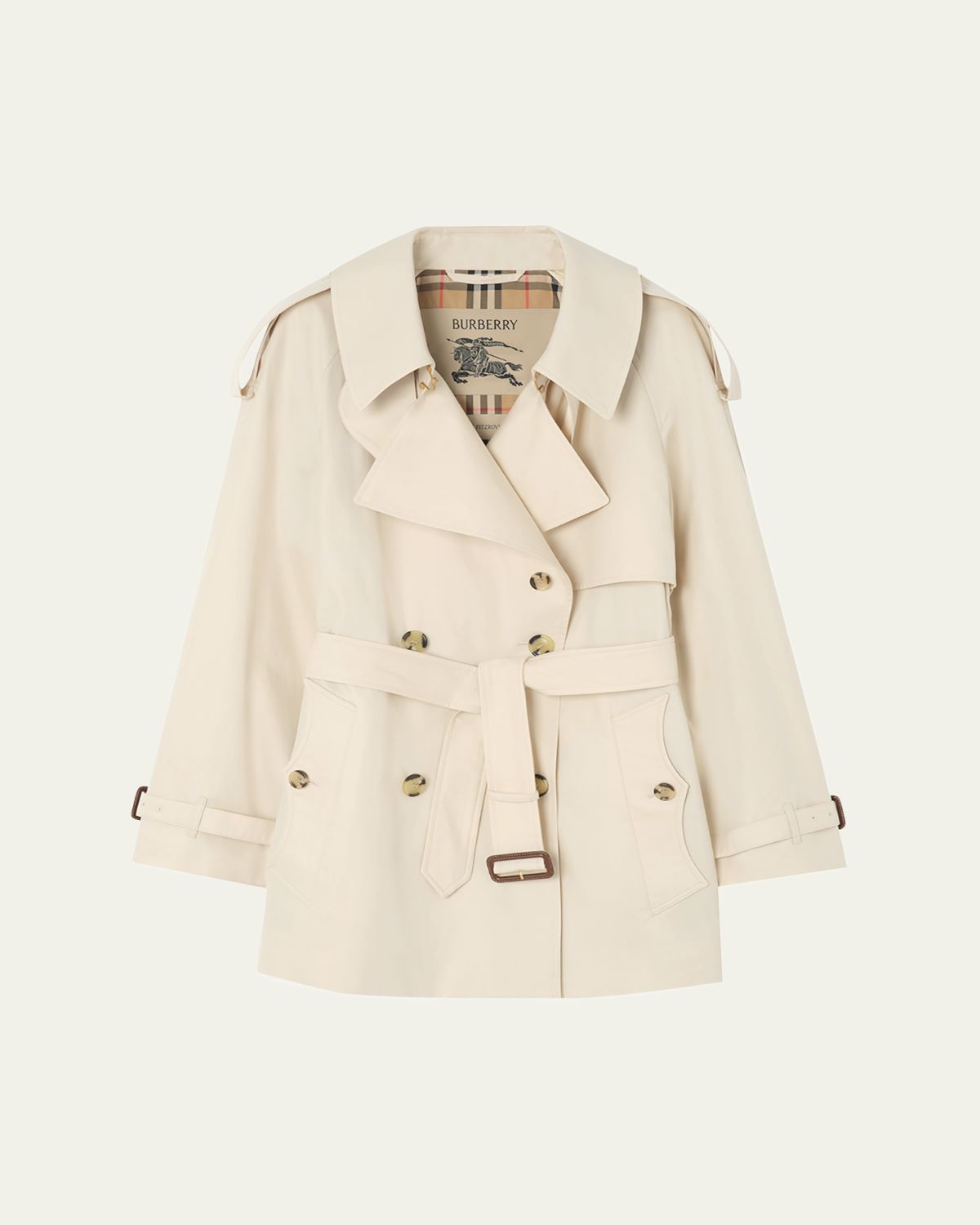 Burberry Fitzrovia Tropical Gabardine Short Trench Coat