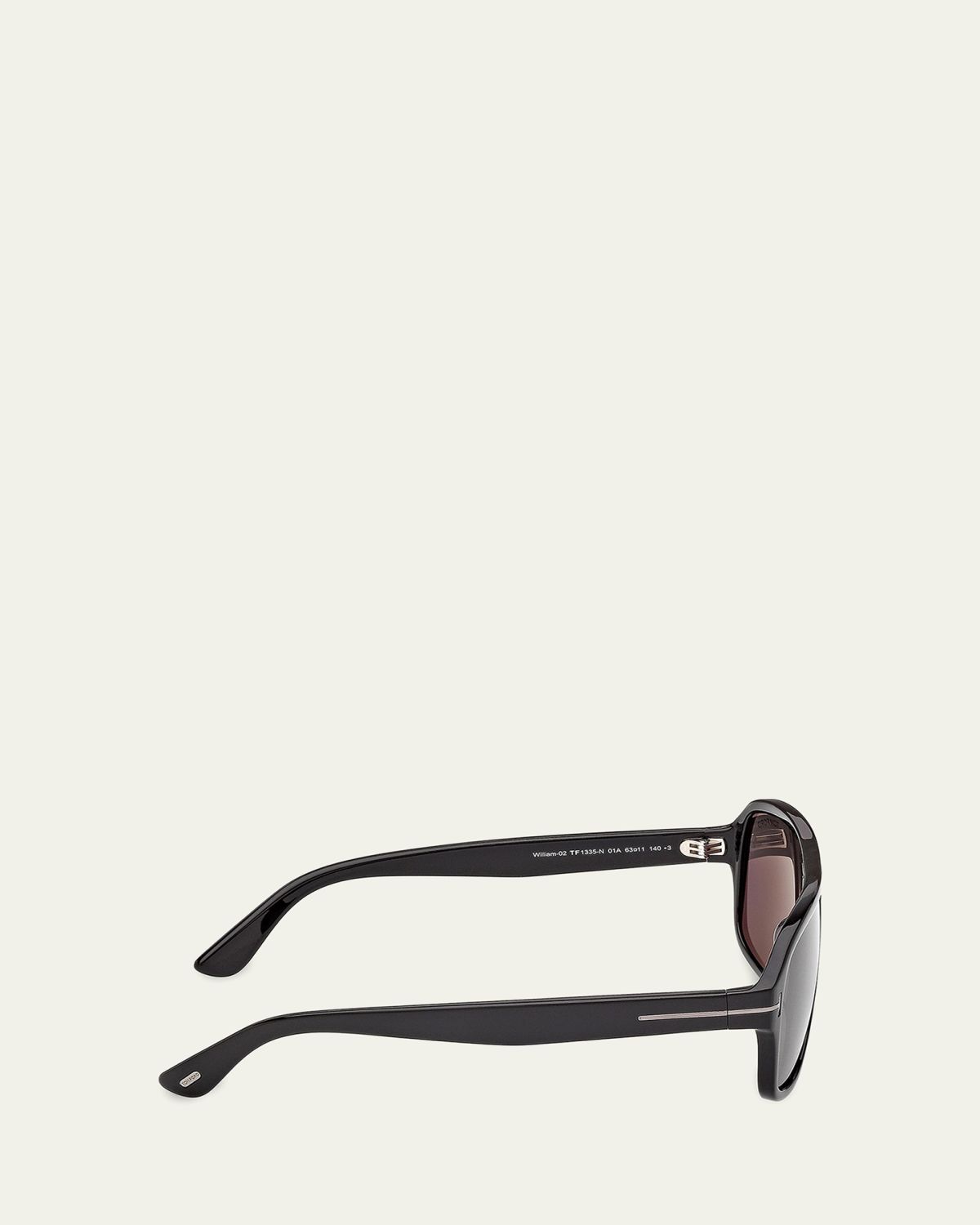 TOM FORD Men's William-02 Acetate Rectangle Sunglasses | Thumbnail 4
