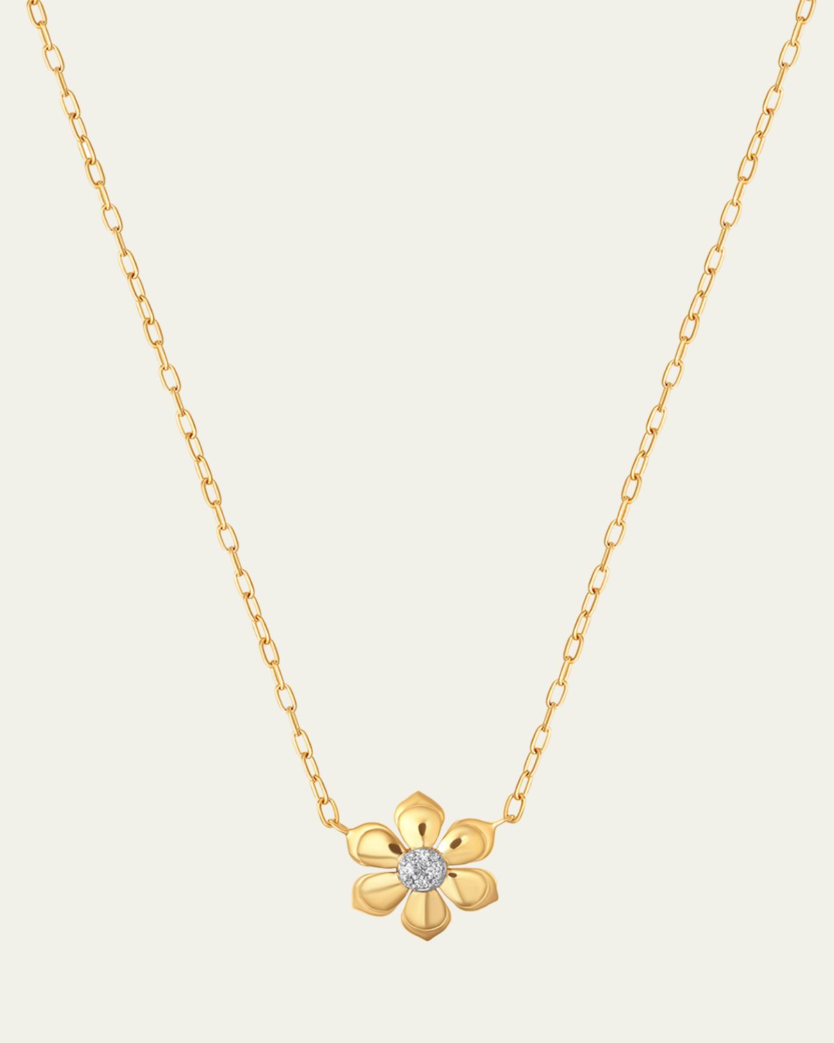 Sara Weinstock Lierre Pear Diamond Petite Flower Necklace