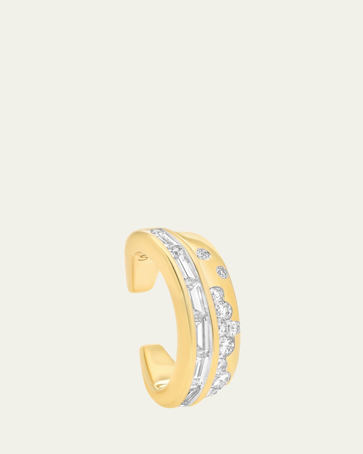Sara Weinstock Papua Gold & Diamond 2-Row Ear Cuff