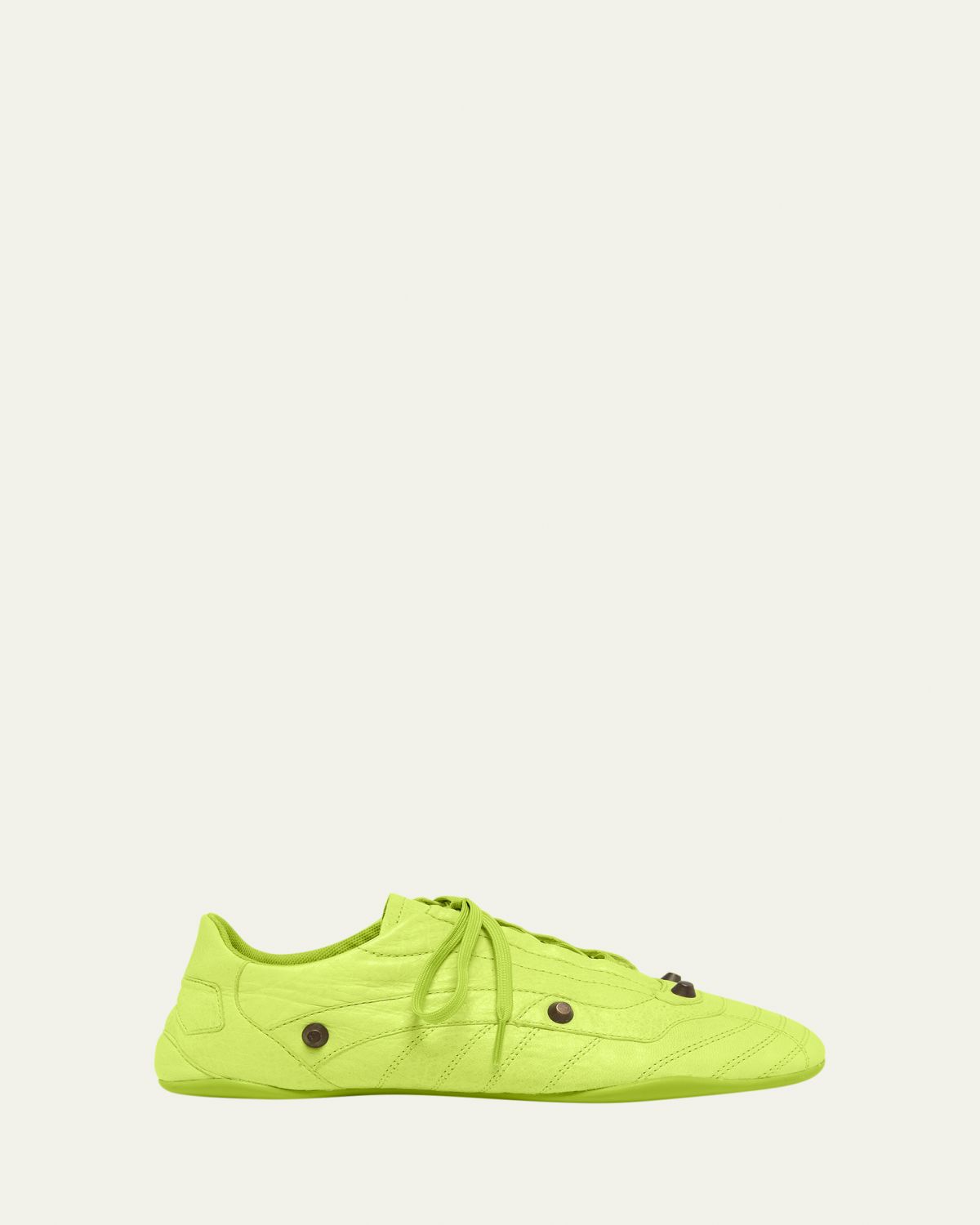 Balenciaga Men's Zen Slim Studded Leather Low-Top Sneakers