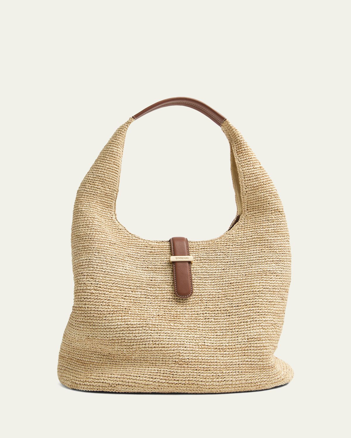 SIMKHAI Khai Small Raffia Tote Bag