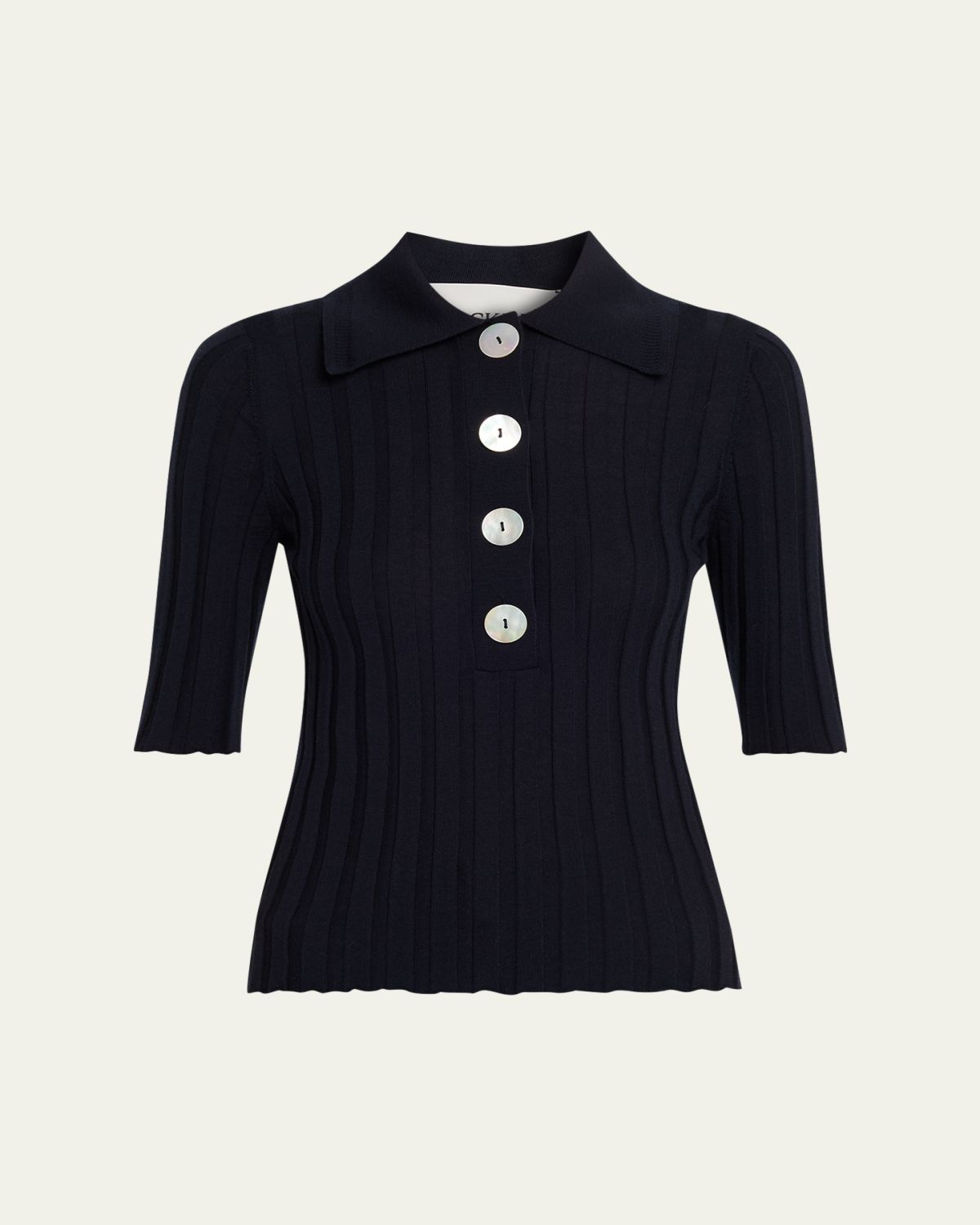 NACKIYE Sugarman Short Sleeve Knit Polo | Thumbnail 6 NACKIYE Sugarman Short Sleeve Knit Polo | Thumbnail 6