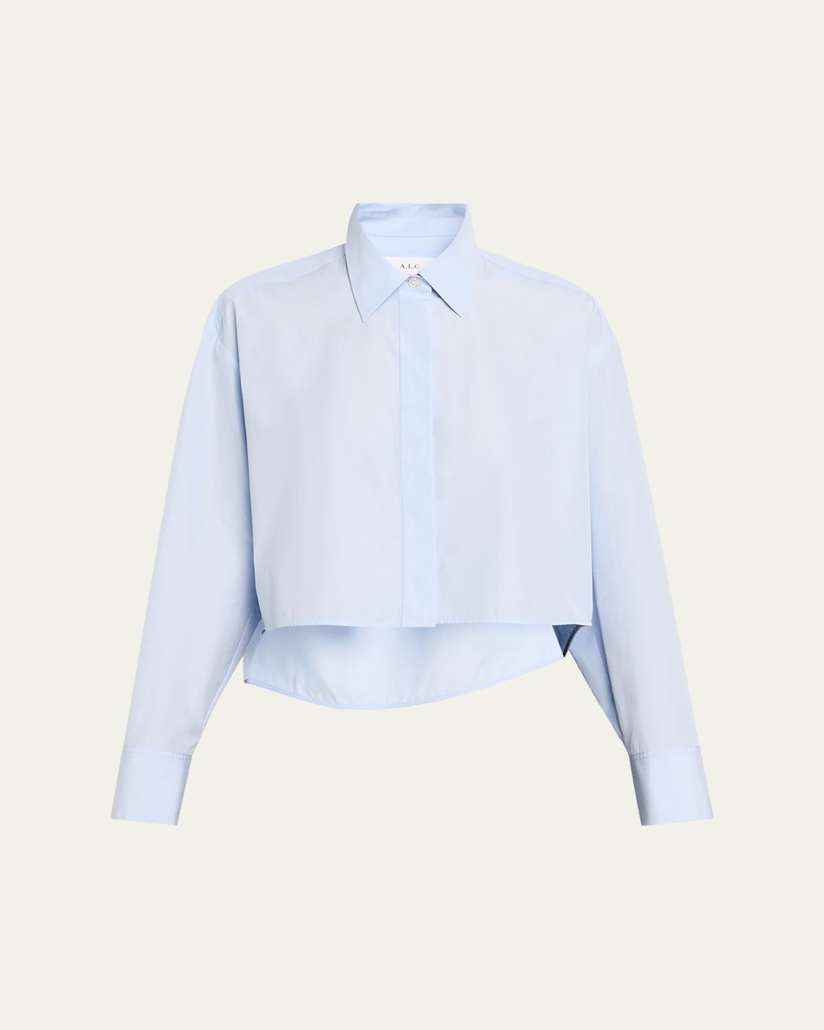 A.L.C. Maude Cropped Cotton Poplin Top