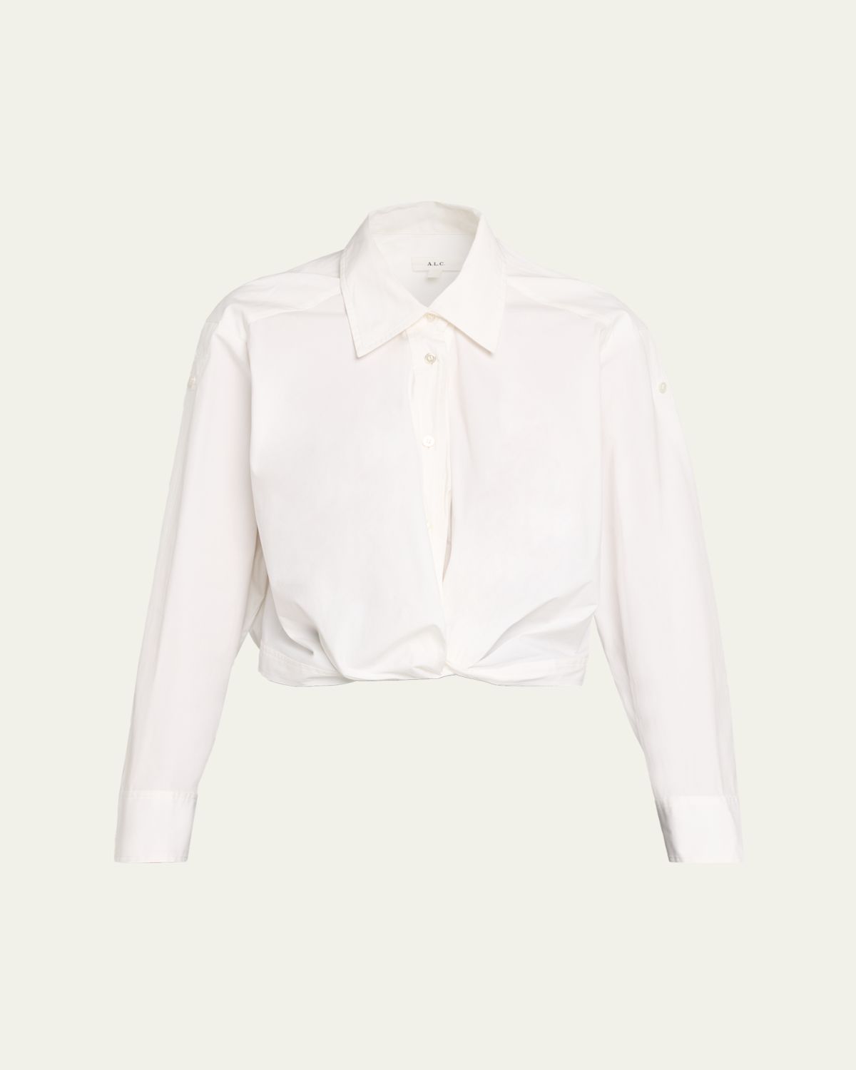 A.L.C. Leo Twist-Front Cotton Lawn Top