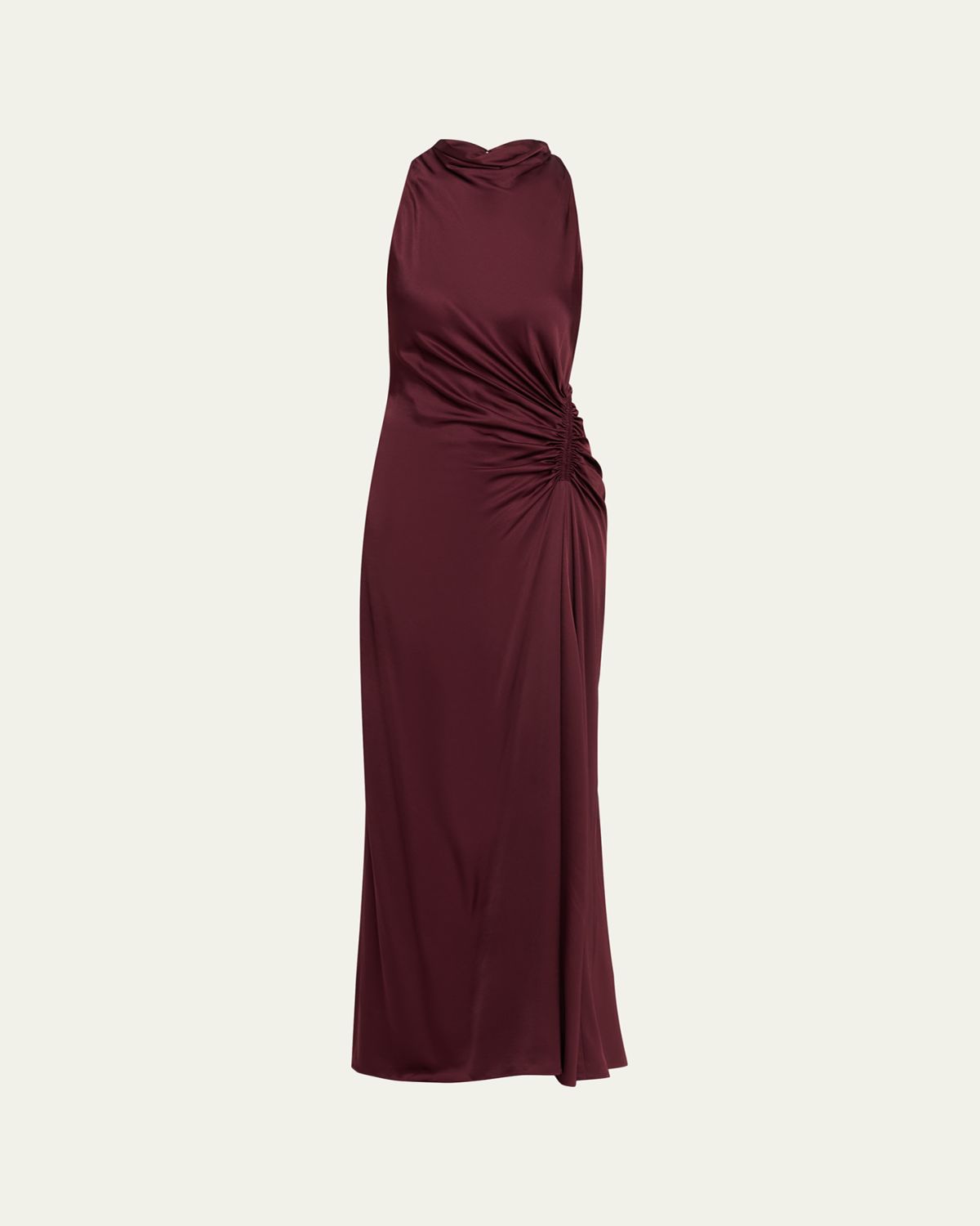 A.L.C. Inez Satin Mock-Neck Gown | Thumbnail 6