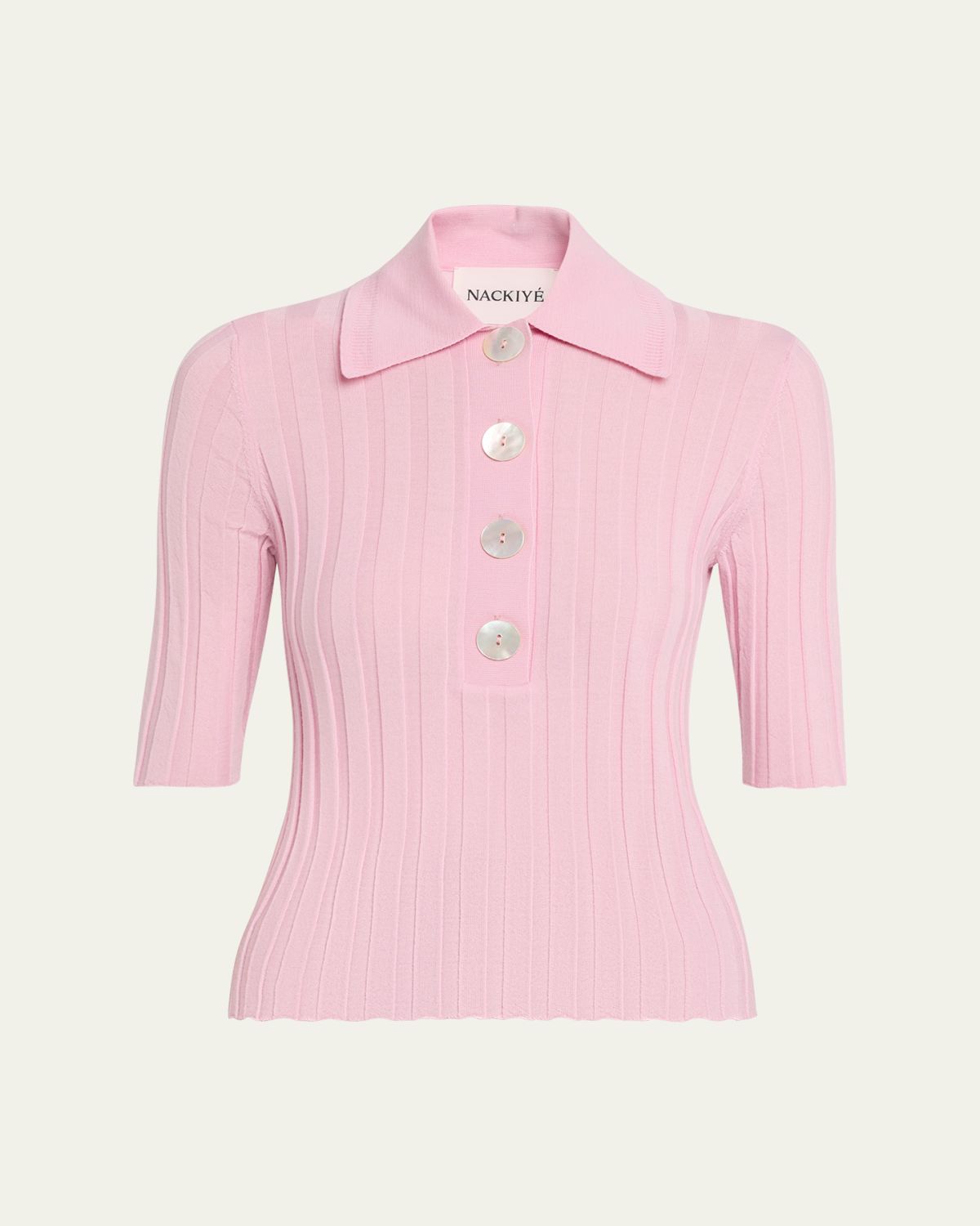 NACKIYE Sugarman Short Sleeve Knit Polo | Thumbnail 6 NACKIYE Sugarman Short Sleeve Knit Polo | Thumbnail 6