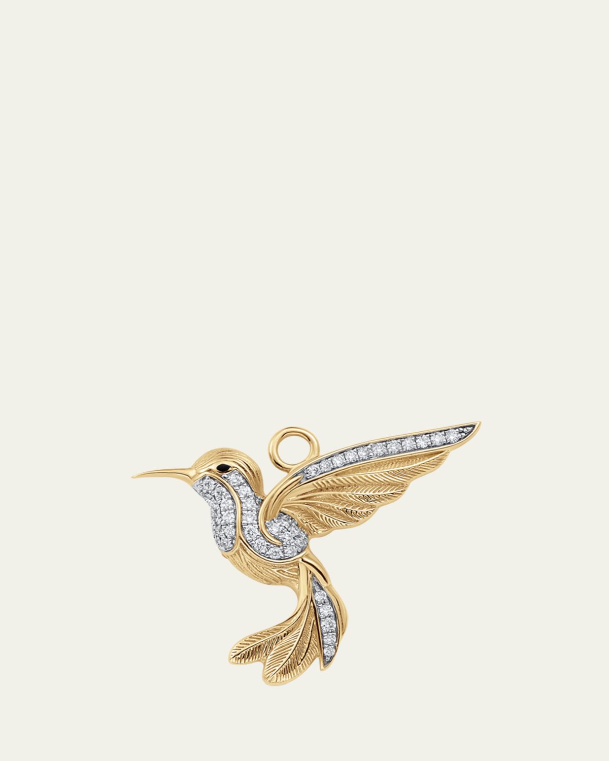 Sara Weinstock Hummingbird 18K Gold & Diamond Charm