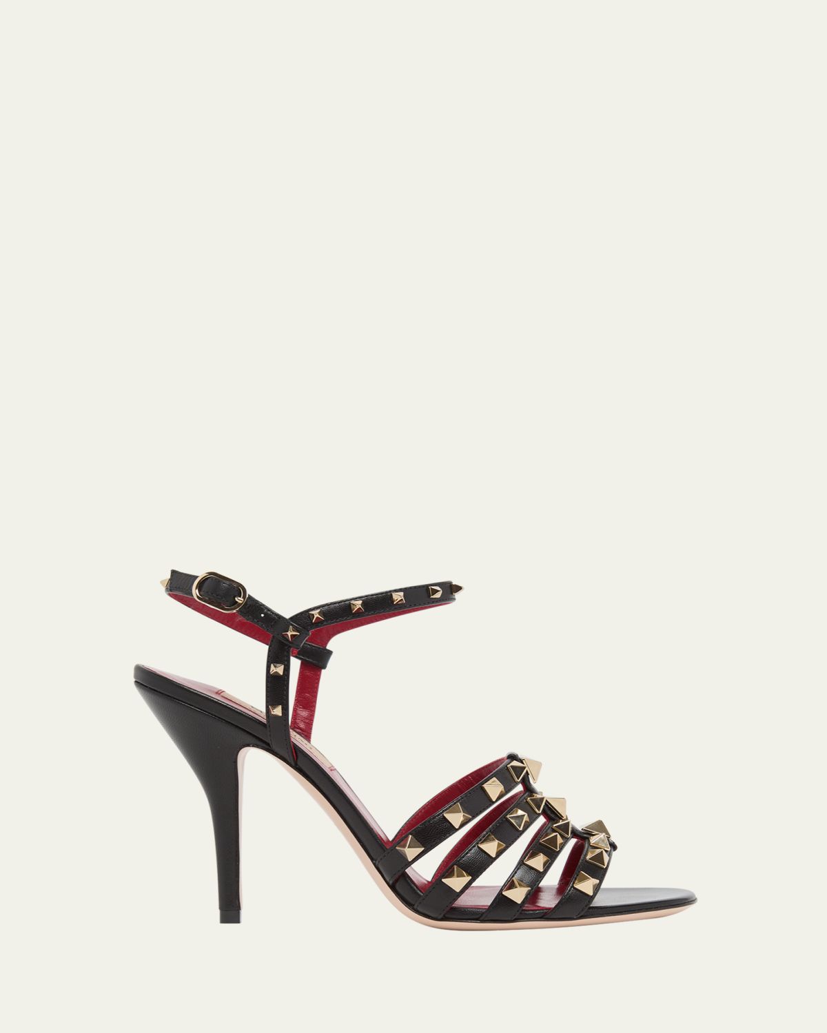 Valentino Garavani 100mm Rockstud Leather Ankle-Strap Sandals | Thumbnail 9 Valentino Garavani 100mm Rockstud Leather Ankle-Strap Sandals | Thumbnail 9