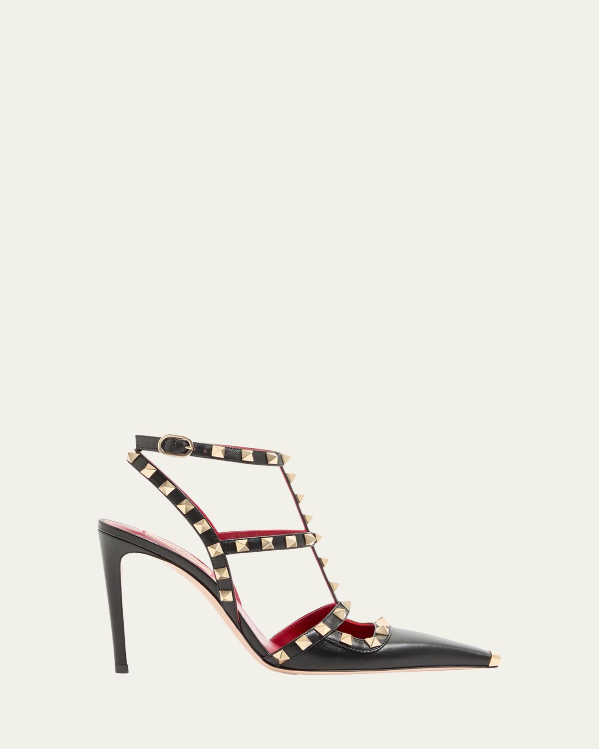 Valentino Garavani 100mm Rockstud Leather Ankle-Strap Pumps | Thumbnail 9 Valentino Garavani 100mm Rockstud Leather Ankle-Strap Pumps | Thumbnail 9