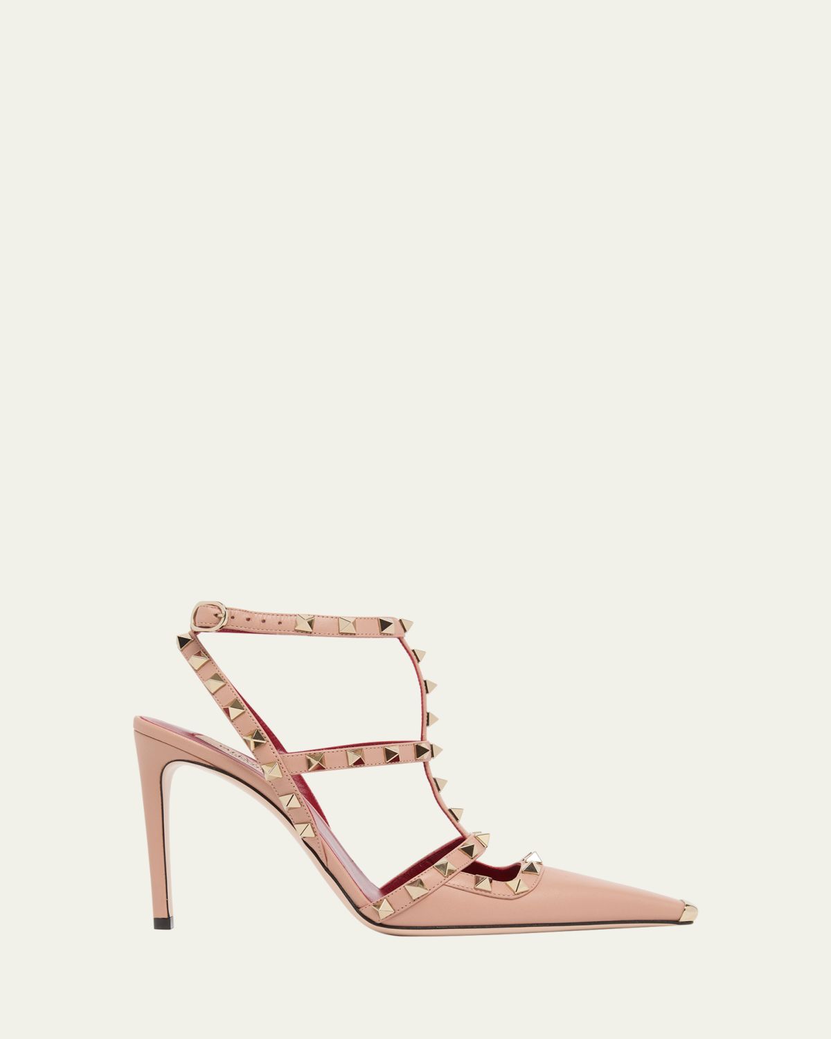 Valentino Garavani 100mm Rockstud Leather Ankle-Strap Pumps | Thumbnail 6 Valentino Garavani 100mm Rockstud Leather Ankle-Strap Pumps | Thumbnail 6