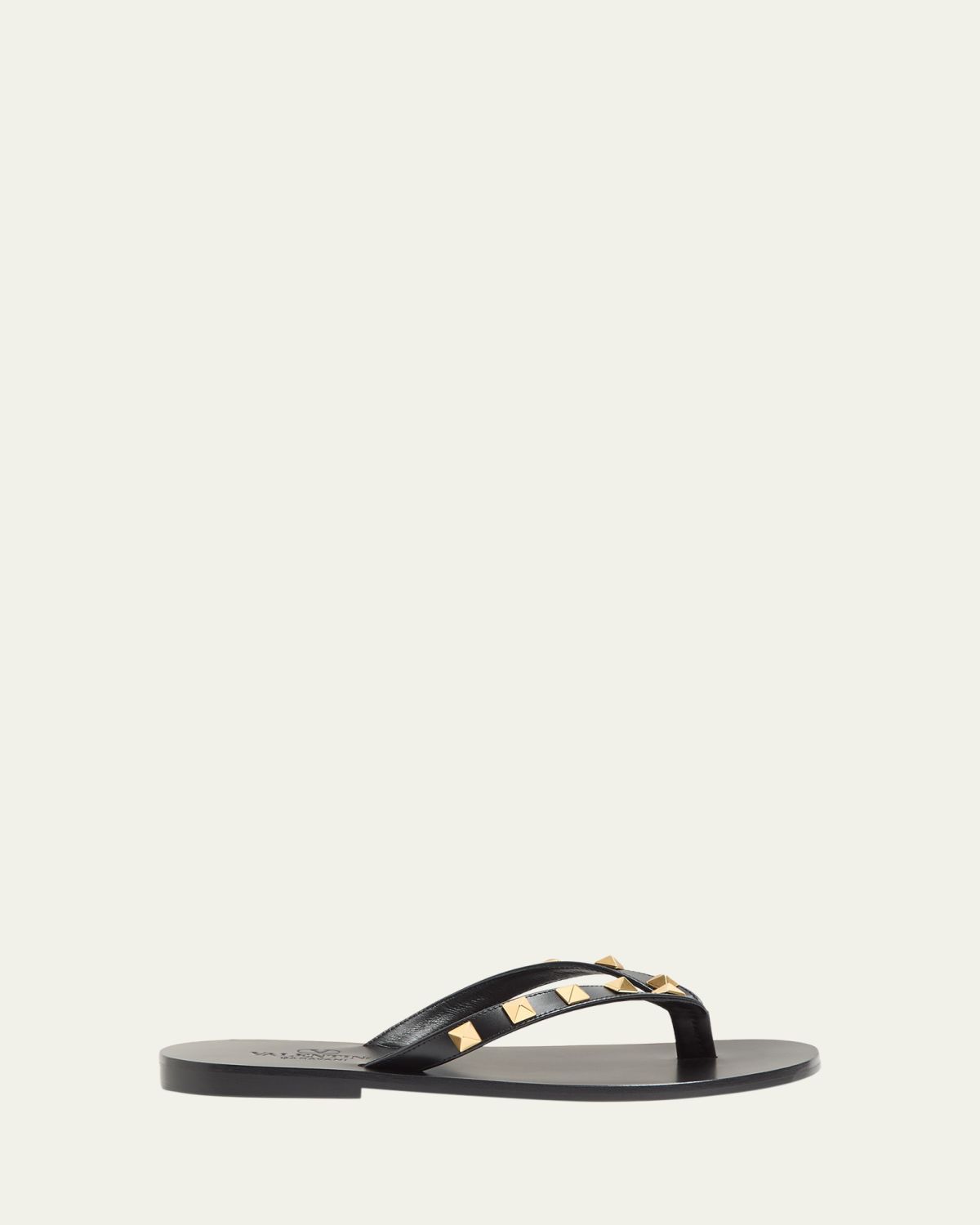 Valentino Garavani Rockstud Leather Flat Thong Sandals | Thumbnail 9 Valentino Garavani Rockstud Leather Flat Thong Sandals | Thumbnail 9