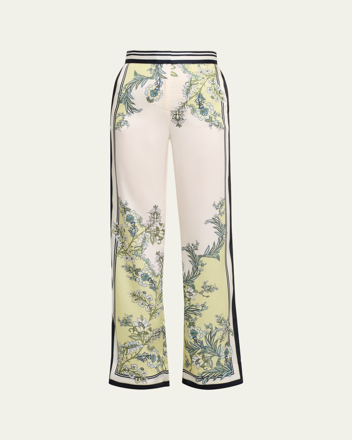Veronica Beard Grigore Satin Wide-Leg Pants