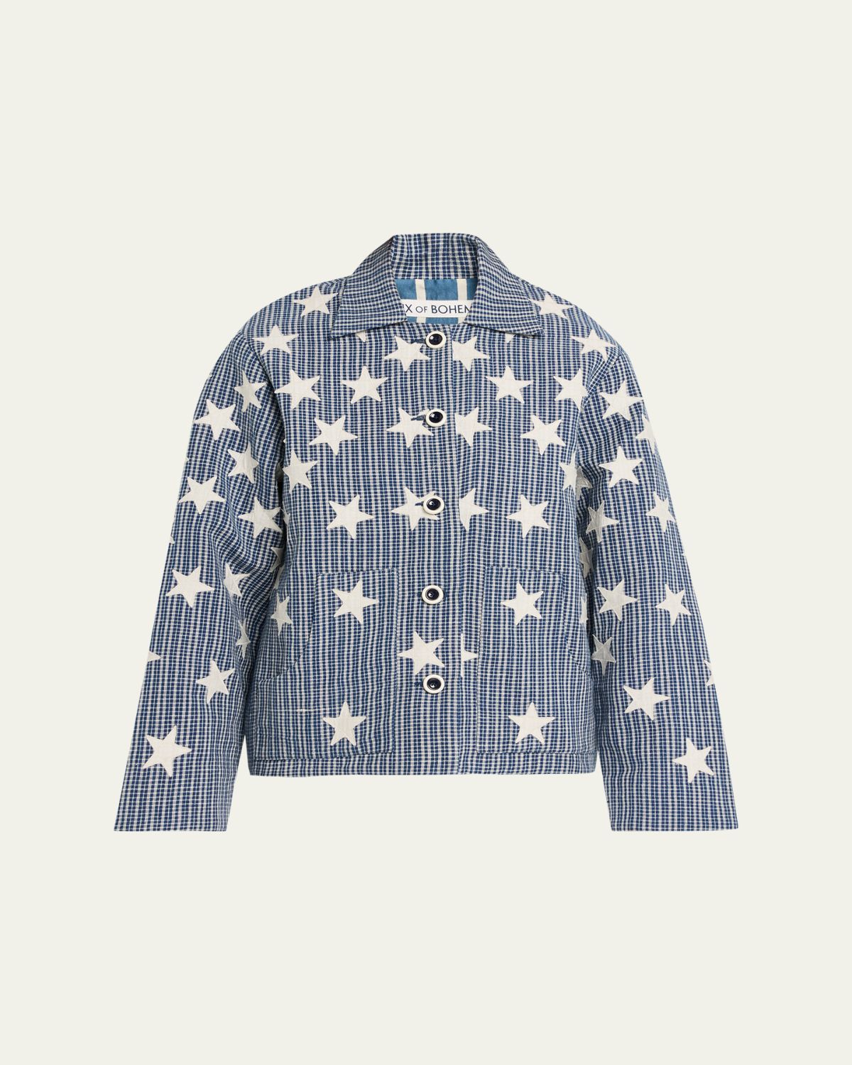 Alix of Bohemia Western Plaid Star Embroidered Jacket