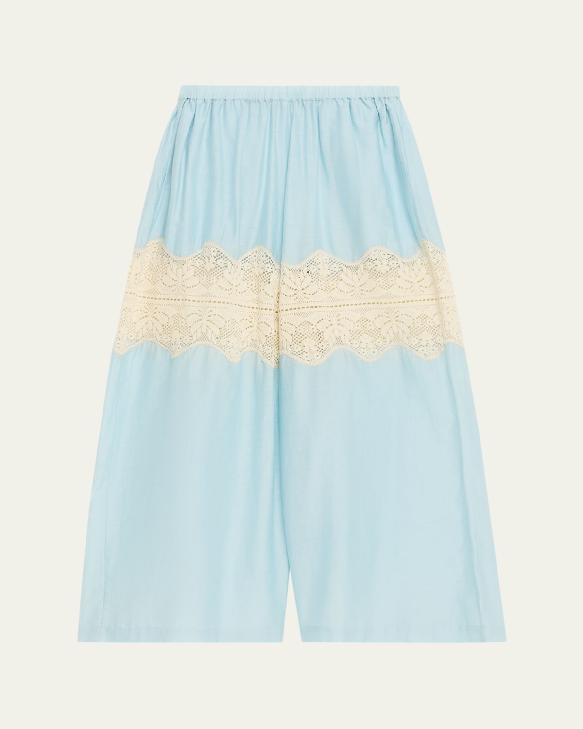 Alix of Bohemia Margie Wide-Leg Lace Panel Pants