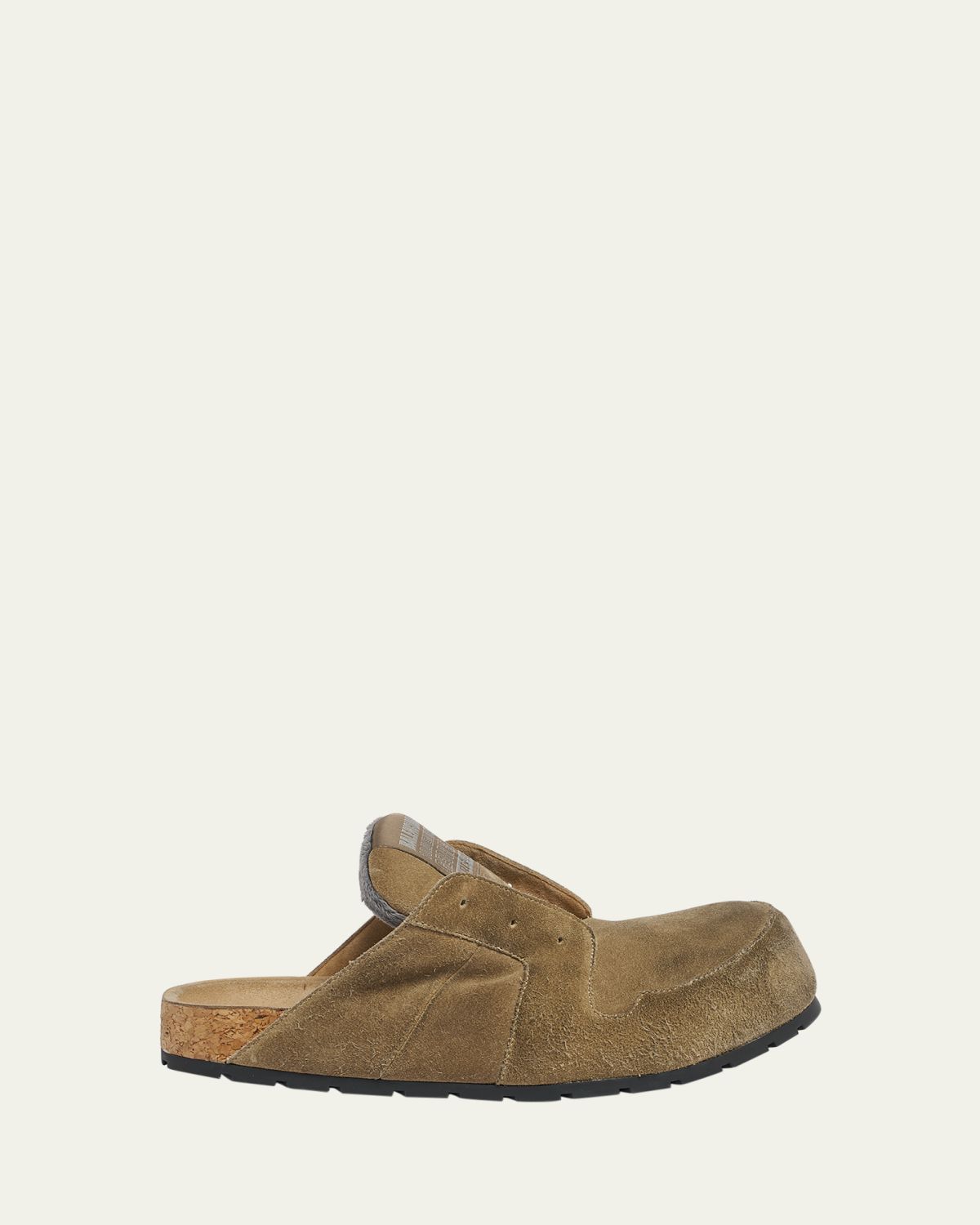Balenciaga Men's Dumbo Distressed Suede Mules