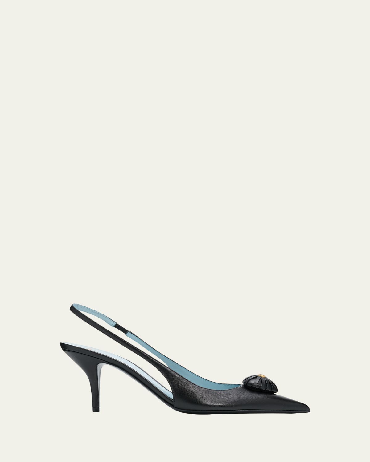 Valentino Garavani 75mm Coeur Royal Leather Slingback Pumps | Thumbnail 14 Valentino Garavani 75mm Coeur Royal Leather Slingback Pumps | Thumbnail 14
