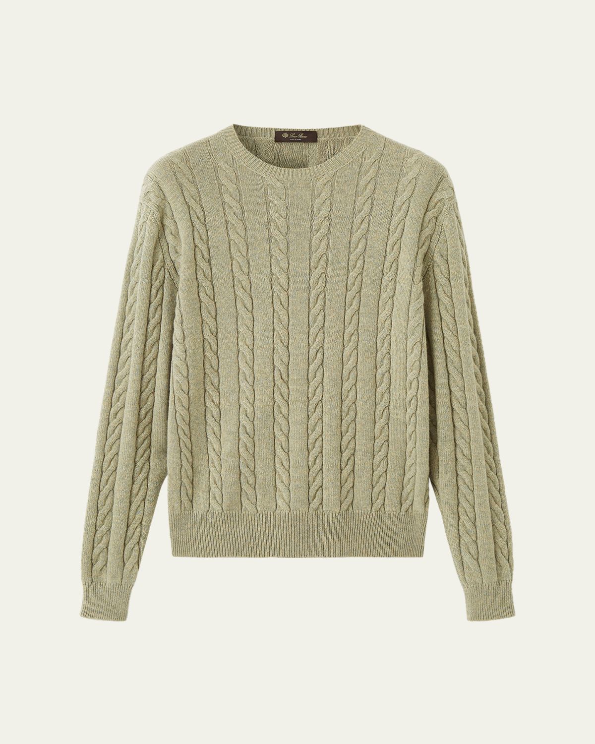 Loro Piana Men's Cedar Cashmere Crewneck Sweater