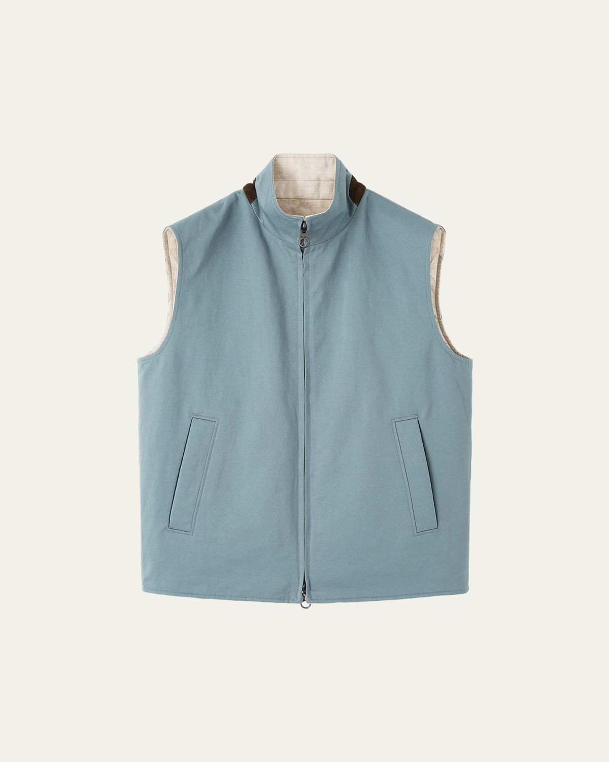 Loro Piana Men's Grian Reversible Full-Zip Vest | Thumbnail 6 Loro Piana Men's Grian Reversible Full-Zip Vest | Thumbnail 6