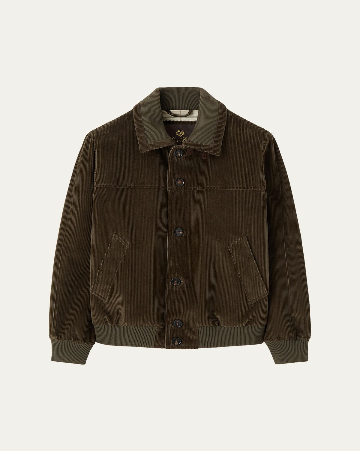 Loro Piana Men's Maremma Corduroy Bomber Jacket