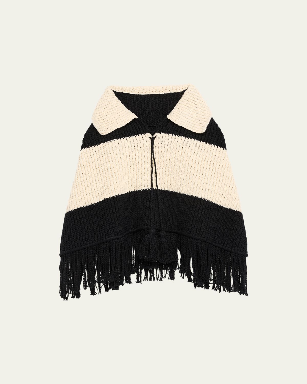 Alix of Bohemia Faune Knit Fringe Cape
