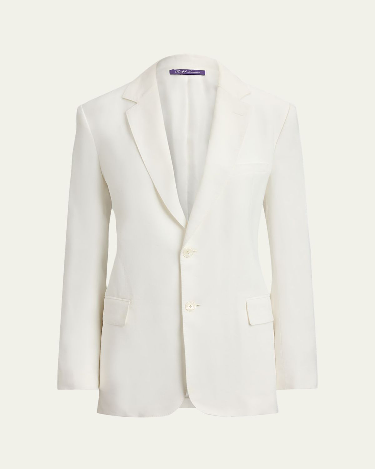 Ralph Lauren Collection Marcy Viscose-Ramie Single-Breasted Blazer