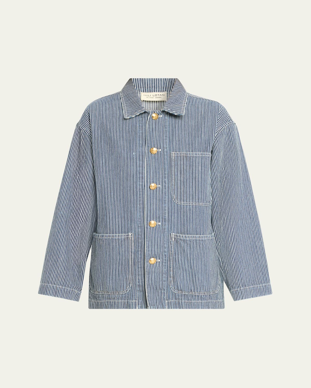 Nili Lotan Franklin Striped Chore Coat | Thumbnail 6