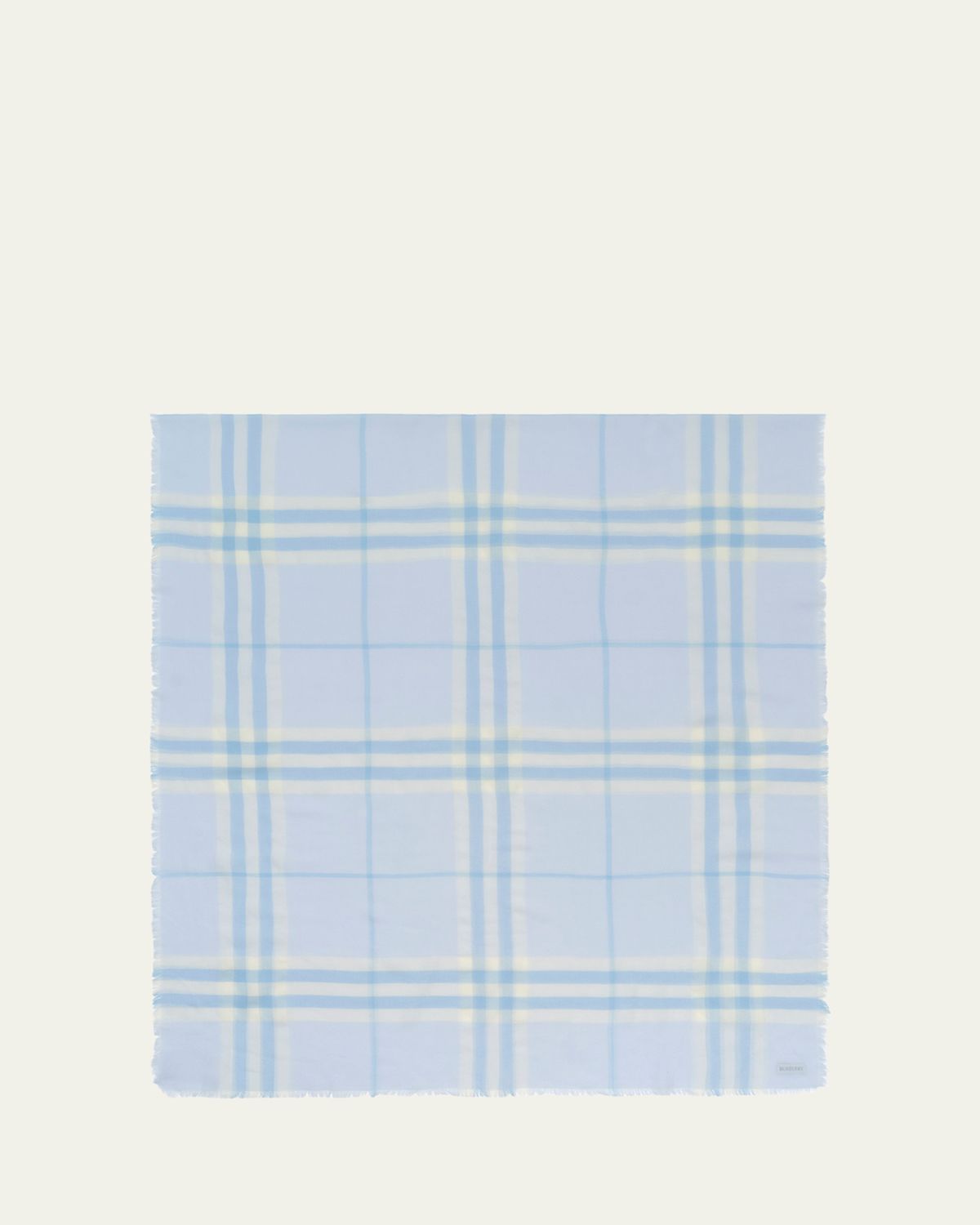Burberry Wide Check Wool Scarf