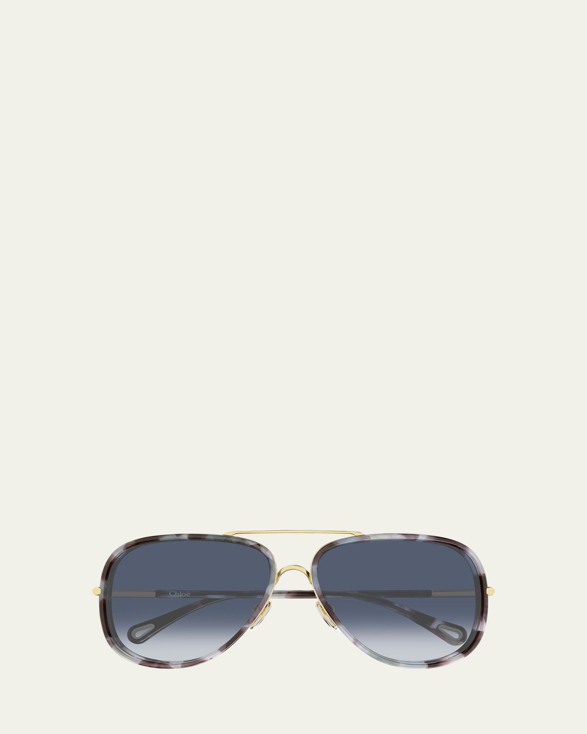 Chloe 53mm Gradient Aviator Sunglasses