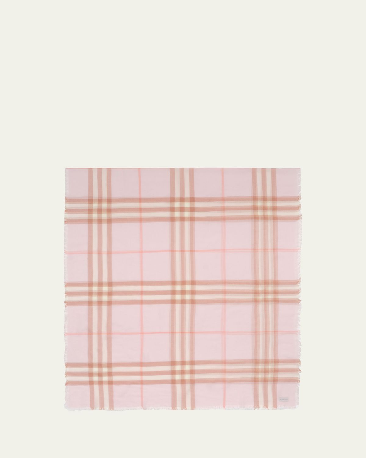 Burberry Wide Check Wool Scarf