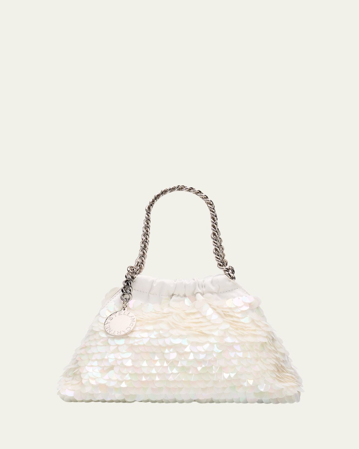 Stella McCartney Falabella Mini Sequined Drawstring Bag