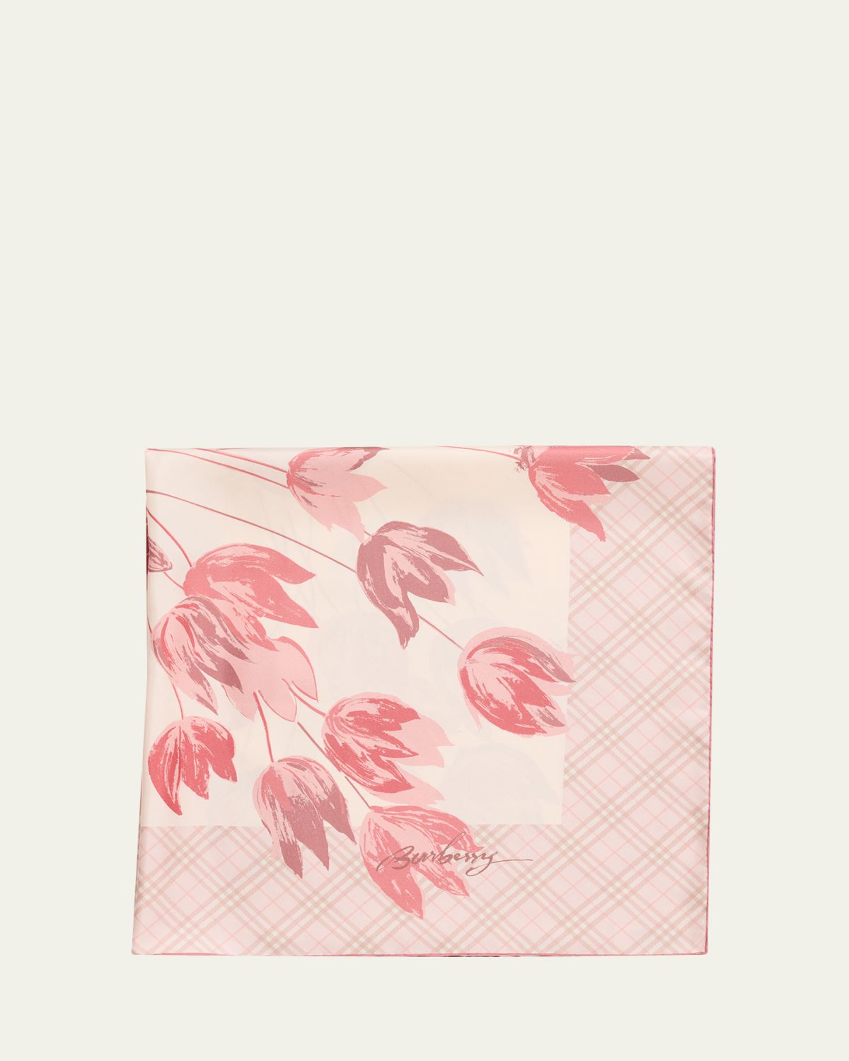 Burberry Tulips Silk Scarf