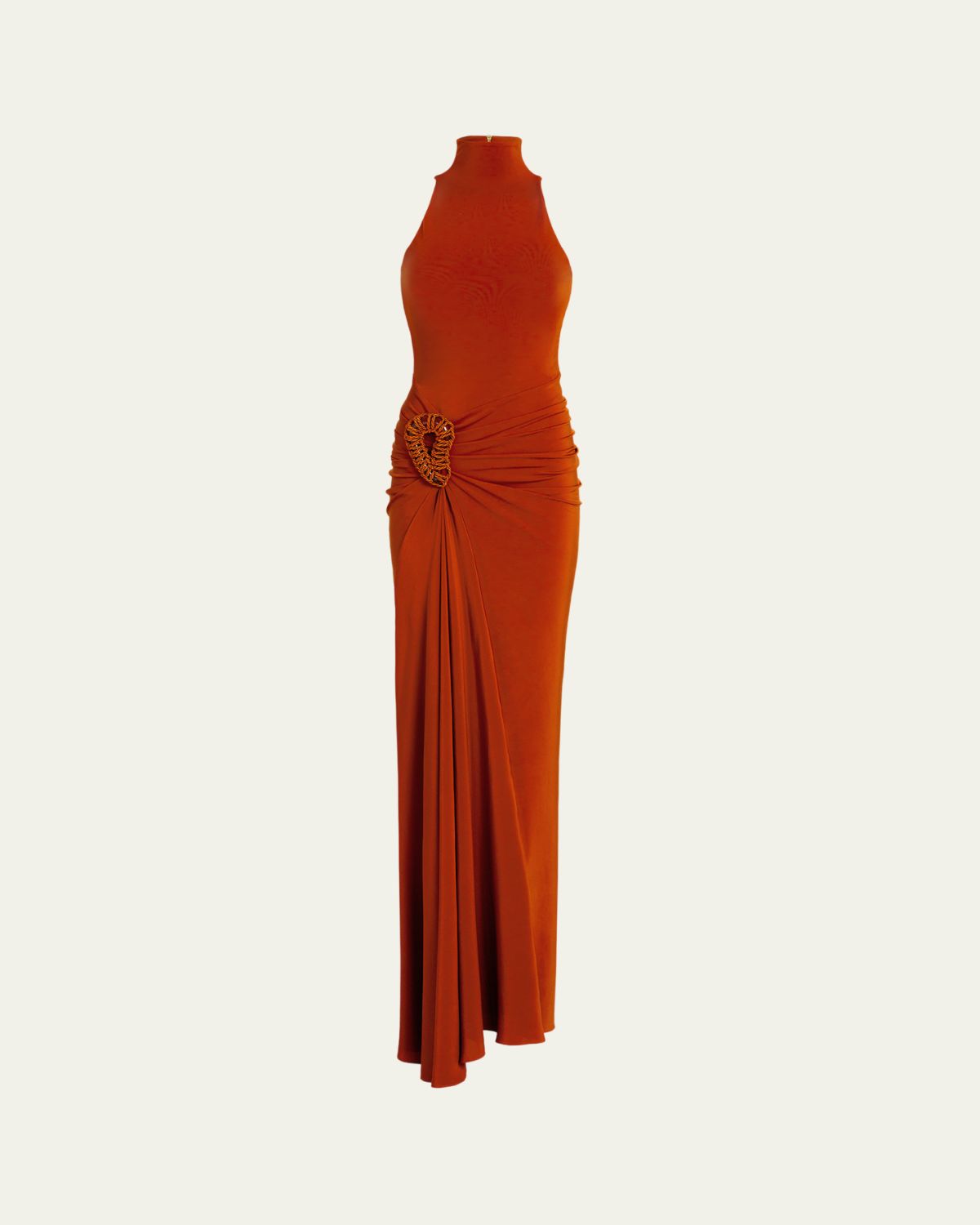 Silvia Tcherassi Frances Embellished Ruched Sleeveless Maxi Dress | Thumbnail 5 Silvia Tcherassi Frances Embellished Ruched Sleeveless Maxi Dress | Thumbnail 5