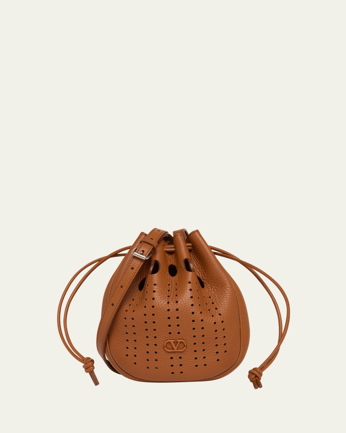 Valentino Garavani Men's Medium Drawstring Shoulder Bag in Grained Leather | Thumbnail 6 Valentino Garavani Men's Medium Drawstring Shoulder Bag in Grained Leather | Thumbnail 6