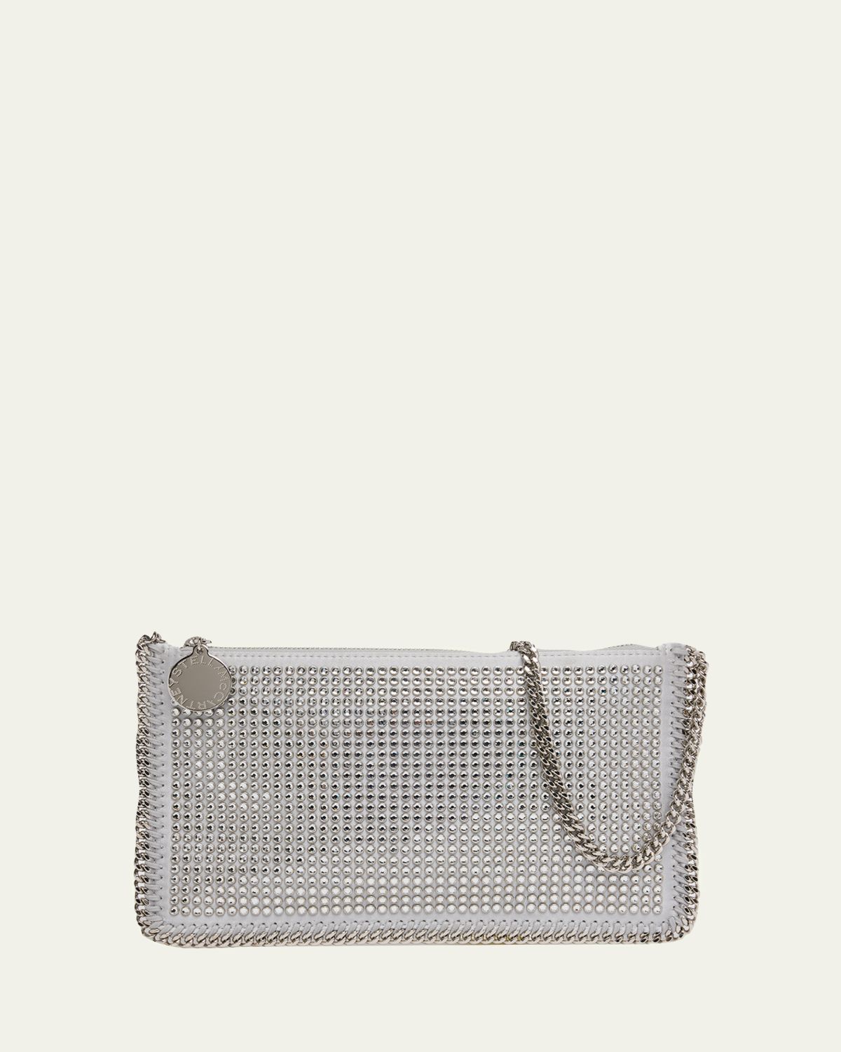Stella McCartney Falabella Crystal-Covered Pochette Shoulder Bag