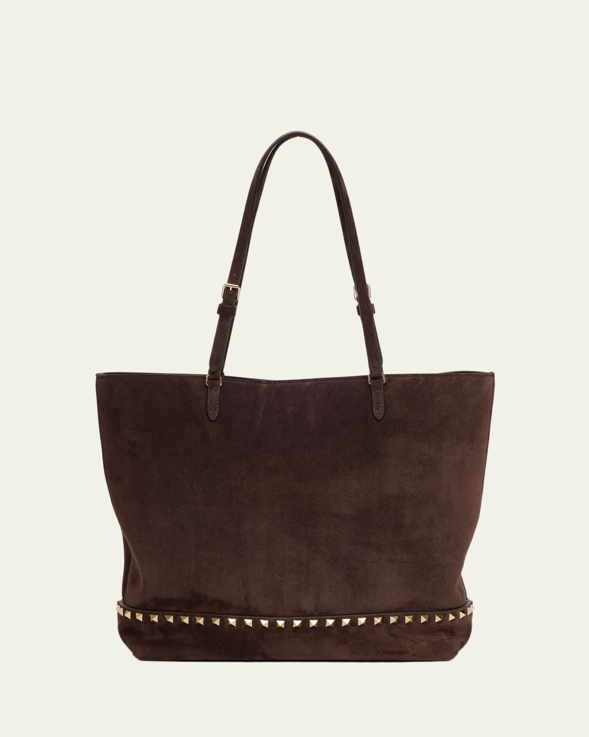 Valentino Garavani Medium Rockstud Suede Tote Bag | Thumbnail 6 Valentino Garavani Medium Rockstud Suede Tote Bag | Thumbnail 6