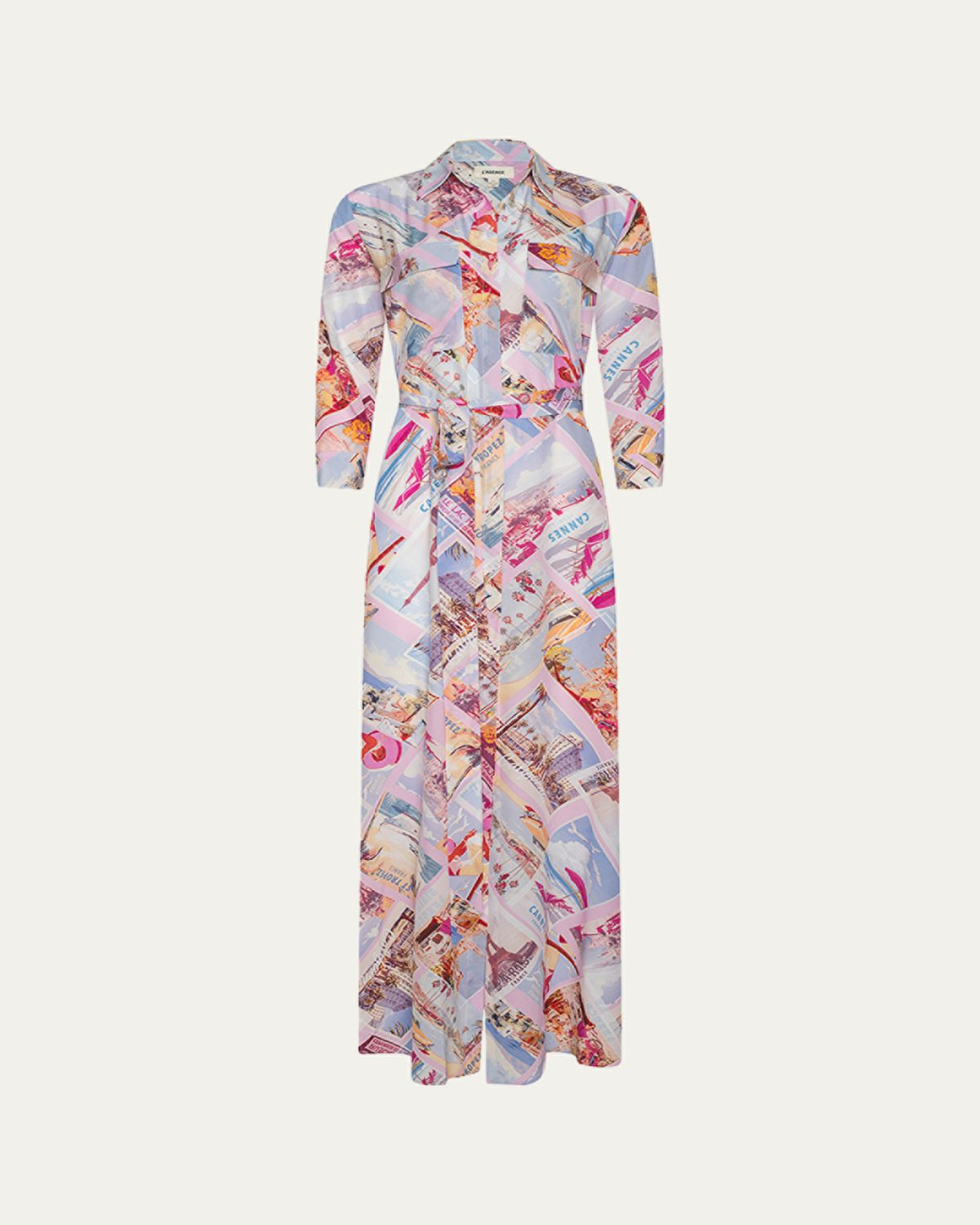 L'Agence Cameron Maxi Shirtdress | Thumbnail 5 L'Agence Cameron Maxi Shirtdress | Thumbnail 5