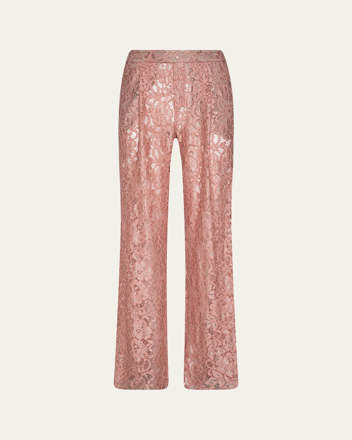 L'Agence Tavia Floral Lace Trousers
