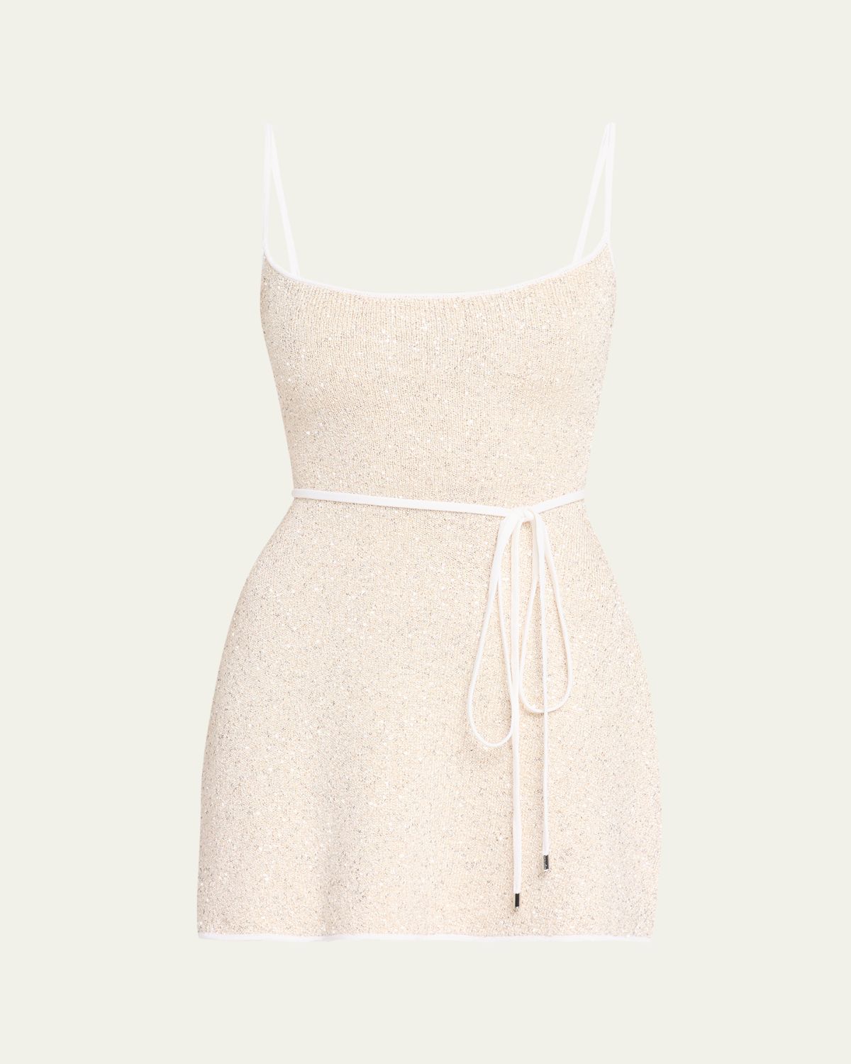 Retrofete Gisele Metallic Knit Mini Dress