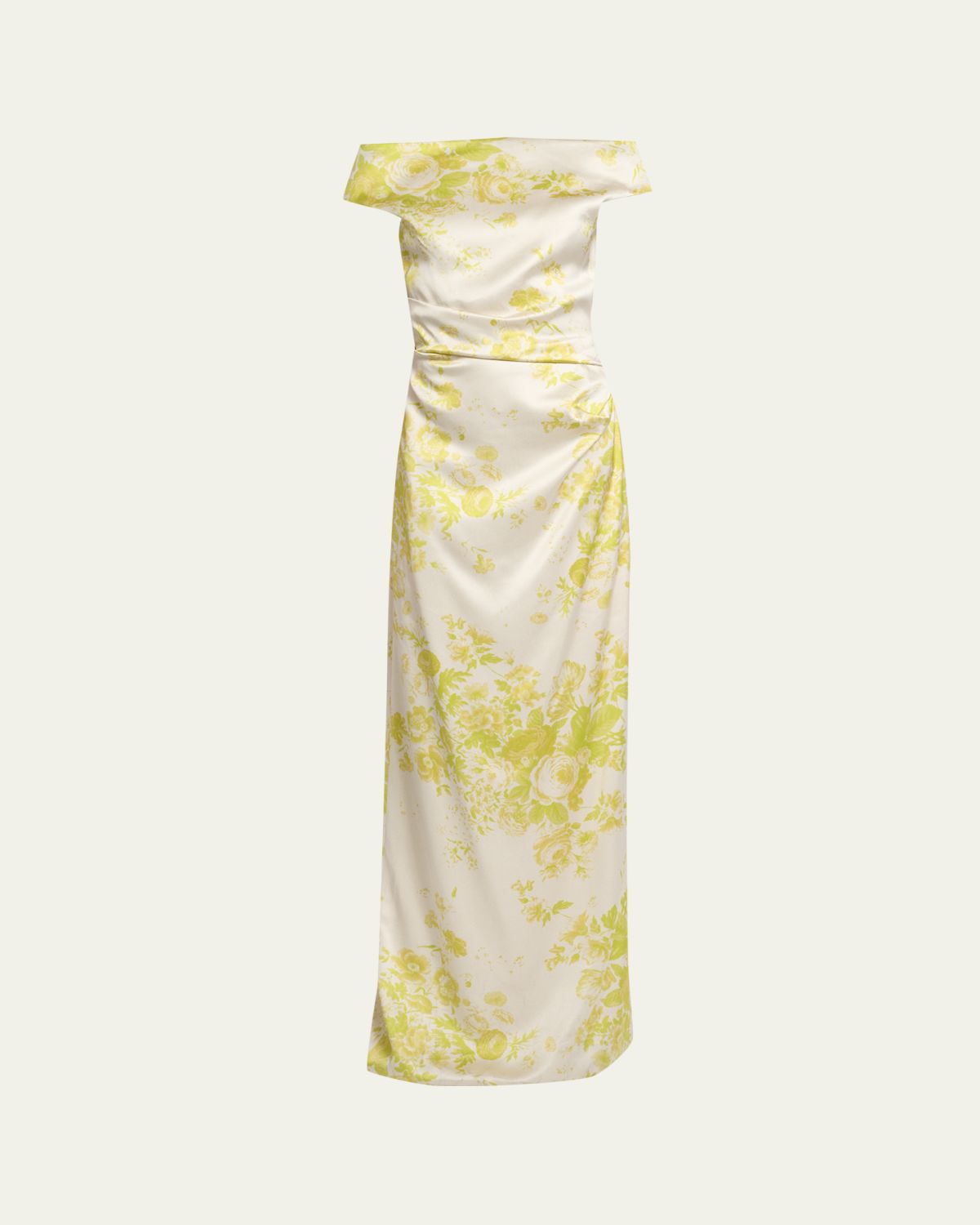 Erdem Ruched Off-Shoulder Column Gown | Thumbnail 6 Erdem Ruched Off-Shoulder Column Gown | Thumbnail 6