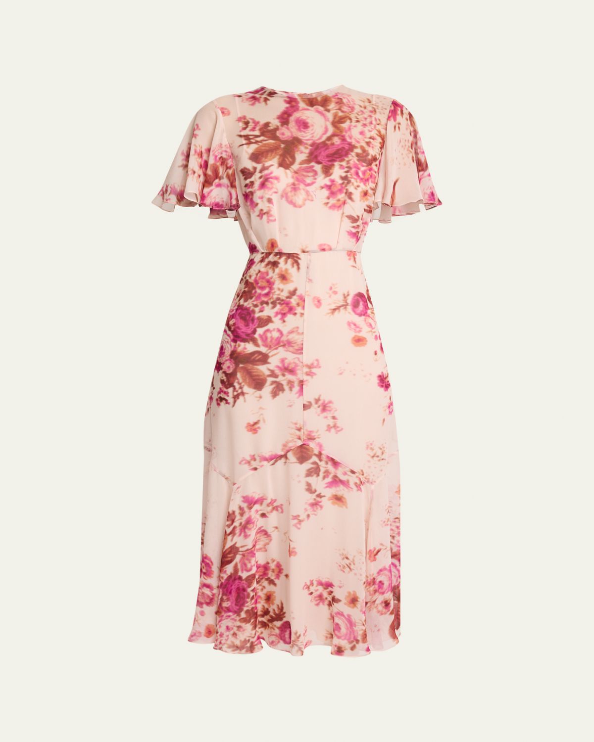 Erdem Floral-Print Silk Voile Midi Dress