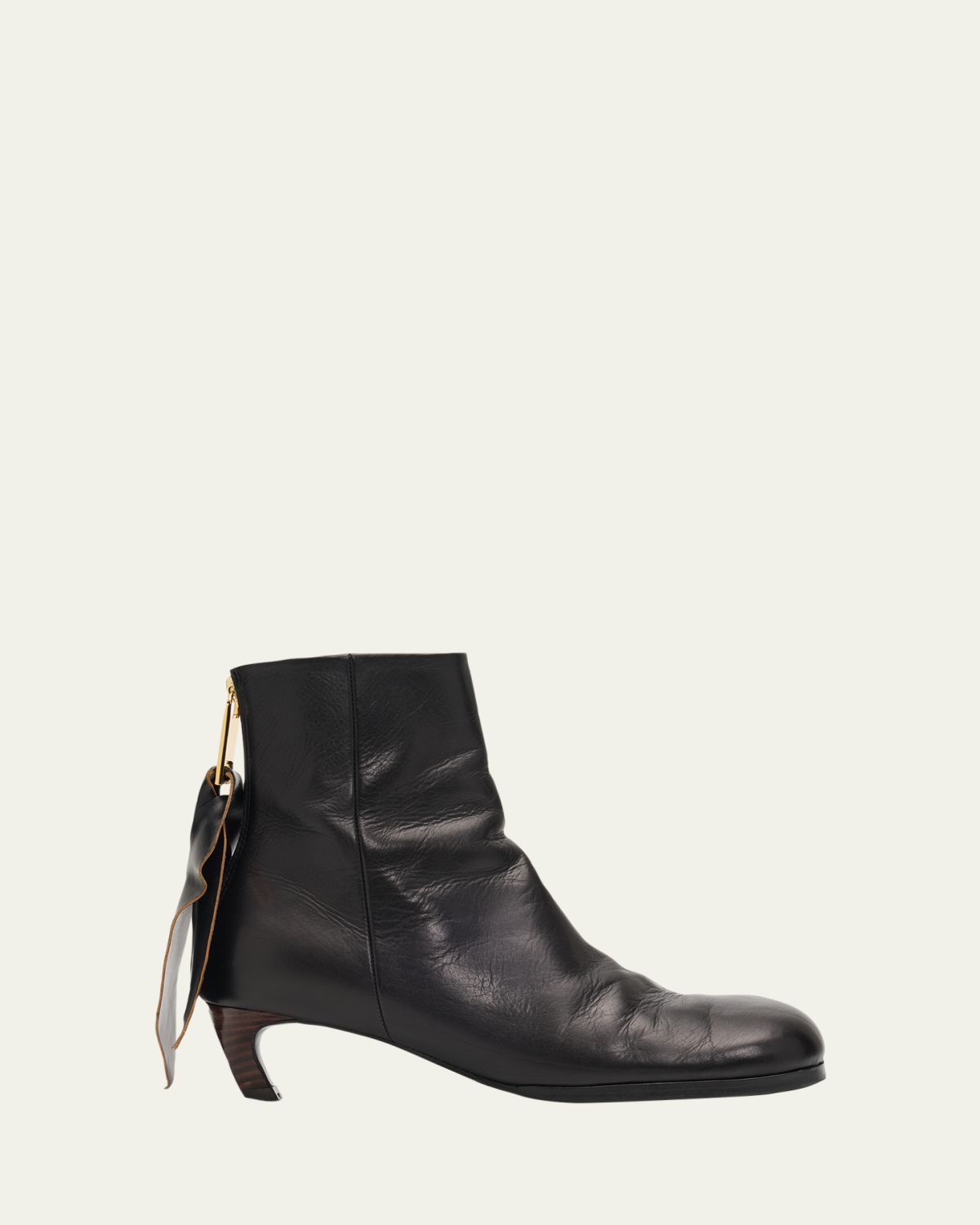 SACAI Puller Leather Ankle Booties | Thumbnail 6