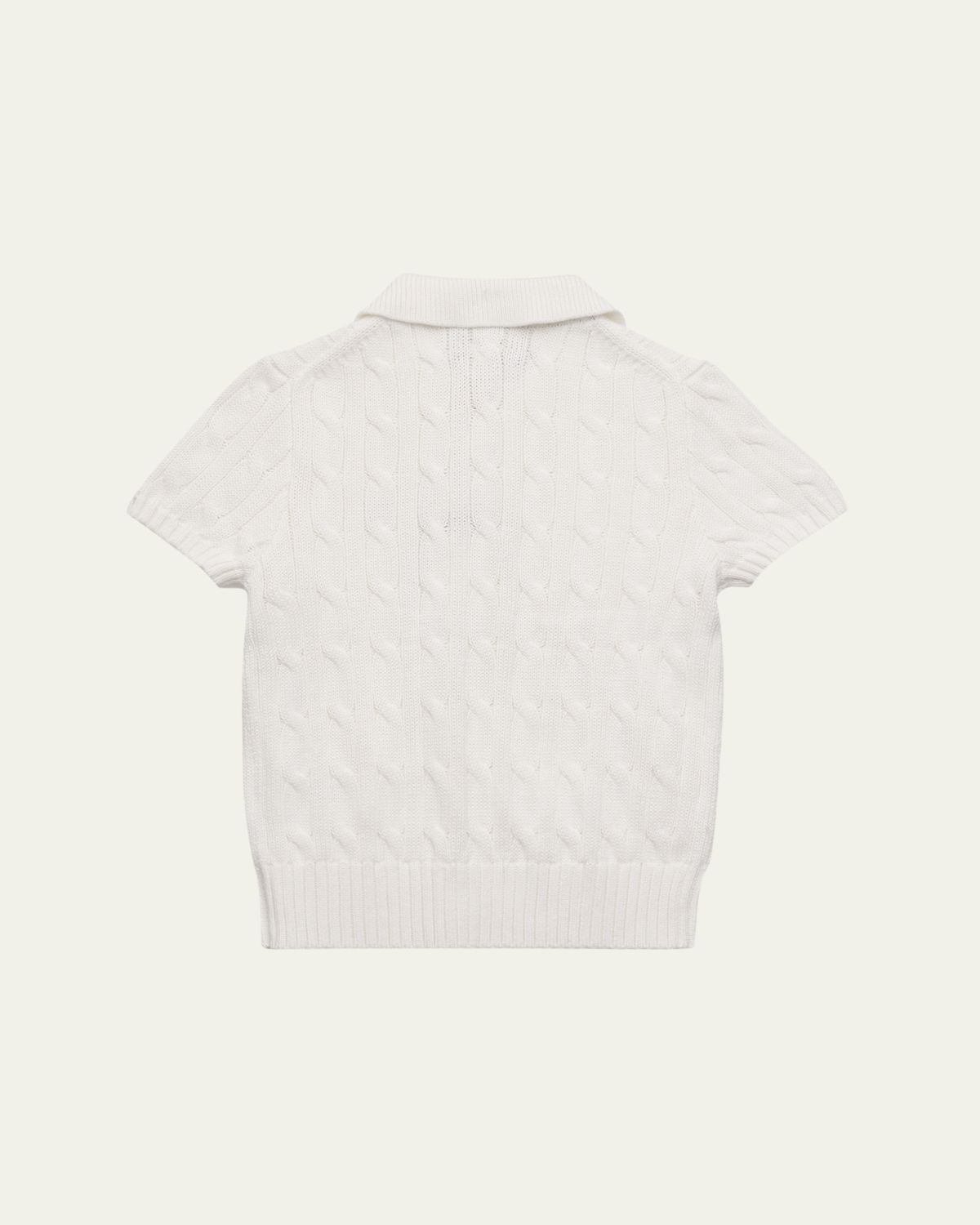 Ralph Lauren Boy's Cable-Knit Cotton Polo Sweater, Size 2-7 | Thumbnail 2