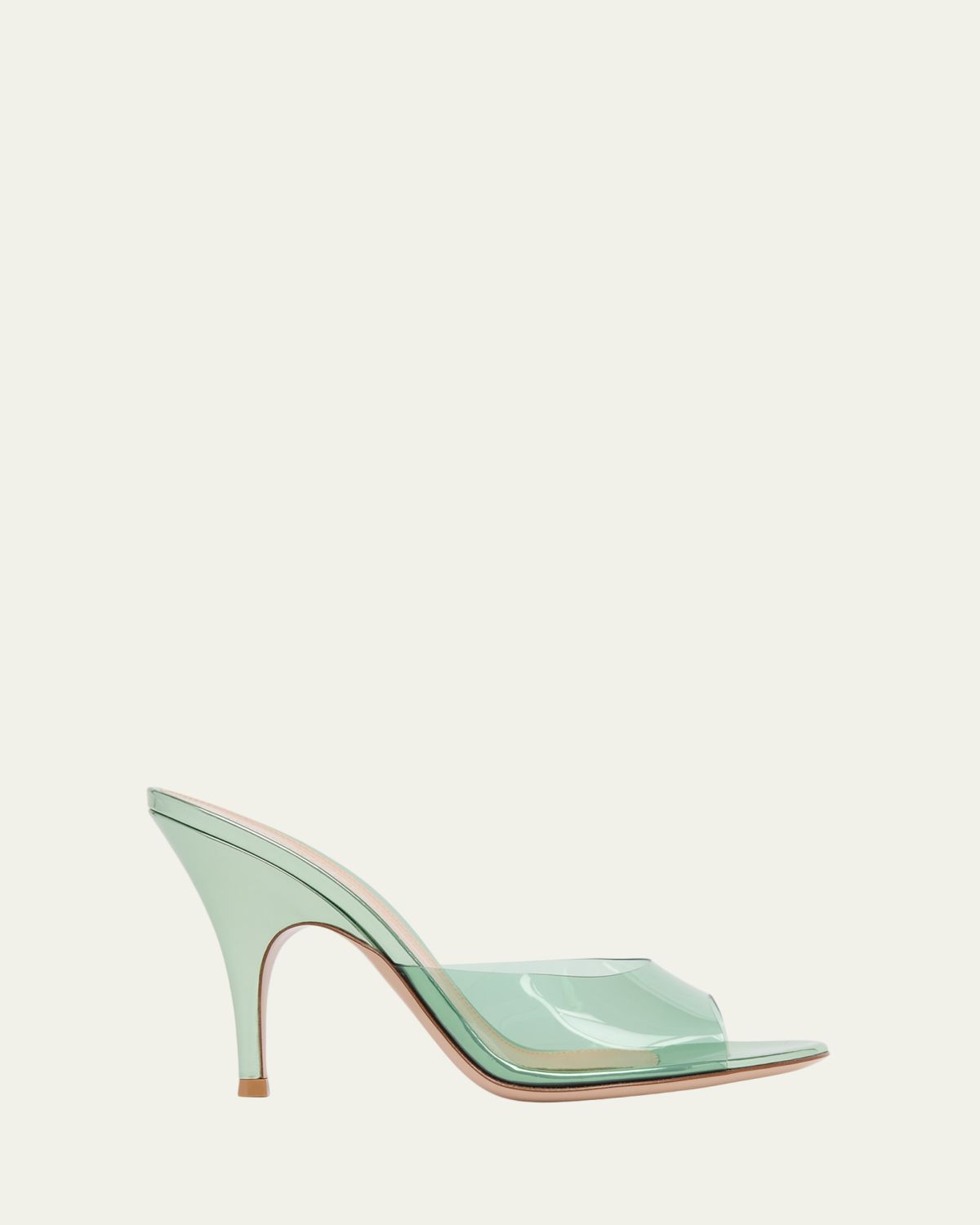 Gianvito Rossi 95mm Plexi Mule Sandals